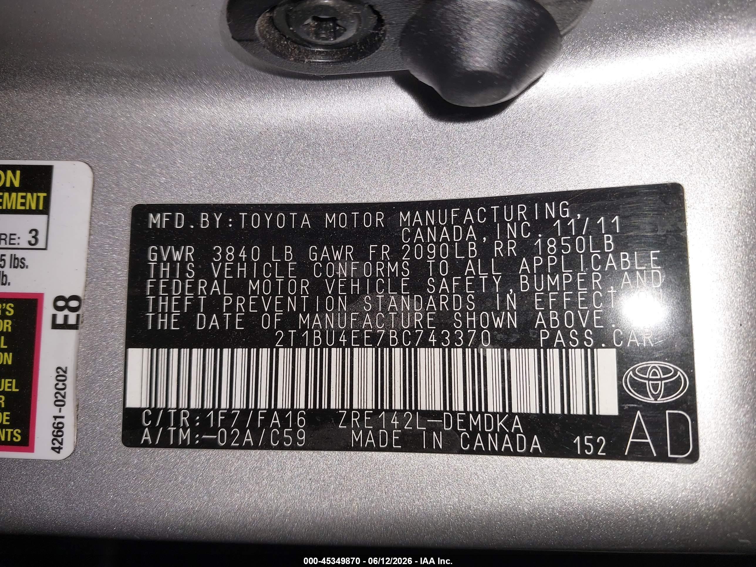 2011 Toyota Corolla   Silver vin: 2T1BU4EE7BC743370