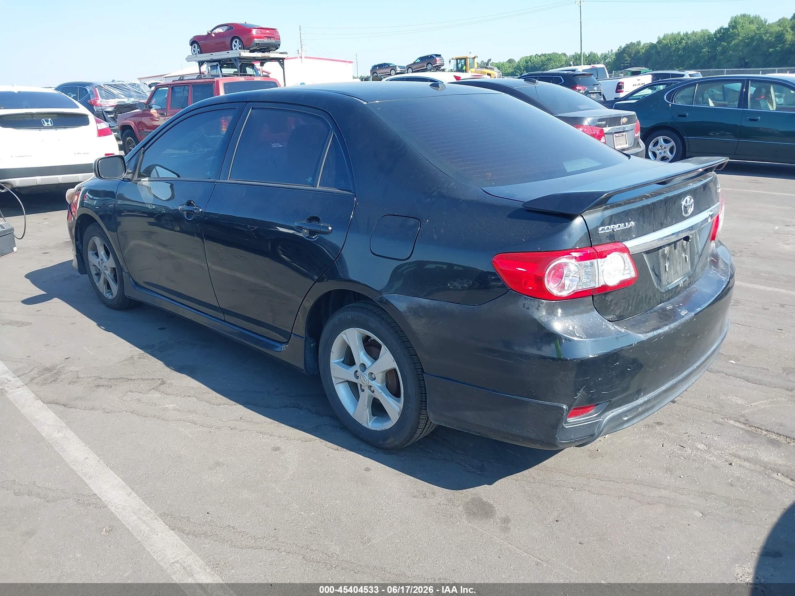 2011 Toyota Corolla S Черный vin: 2T1BU4EE7BC751985