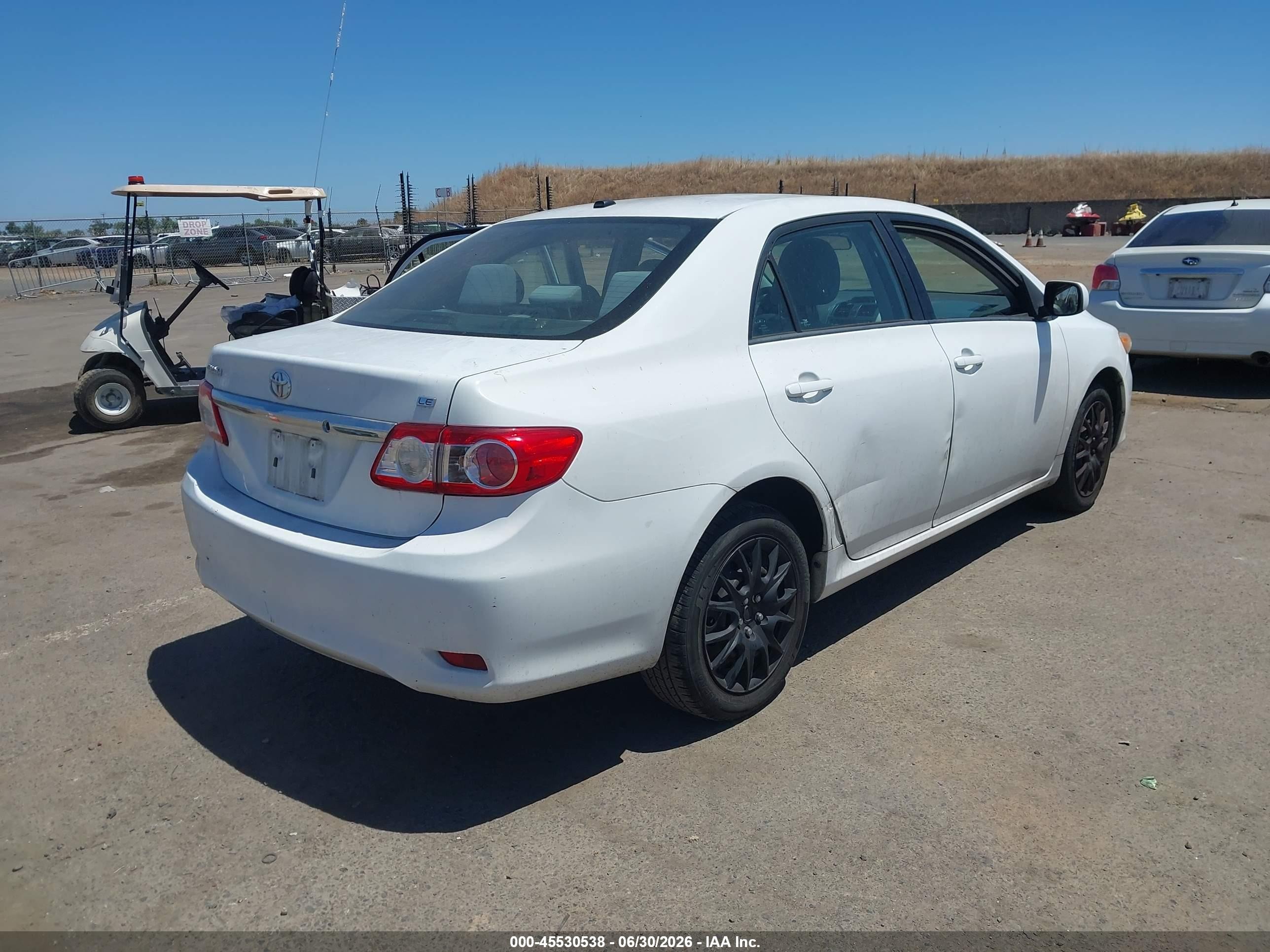 2012 Toyota Corolla Le White vin: 2T1BU4EE7CC755942