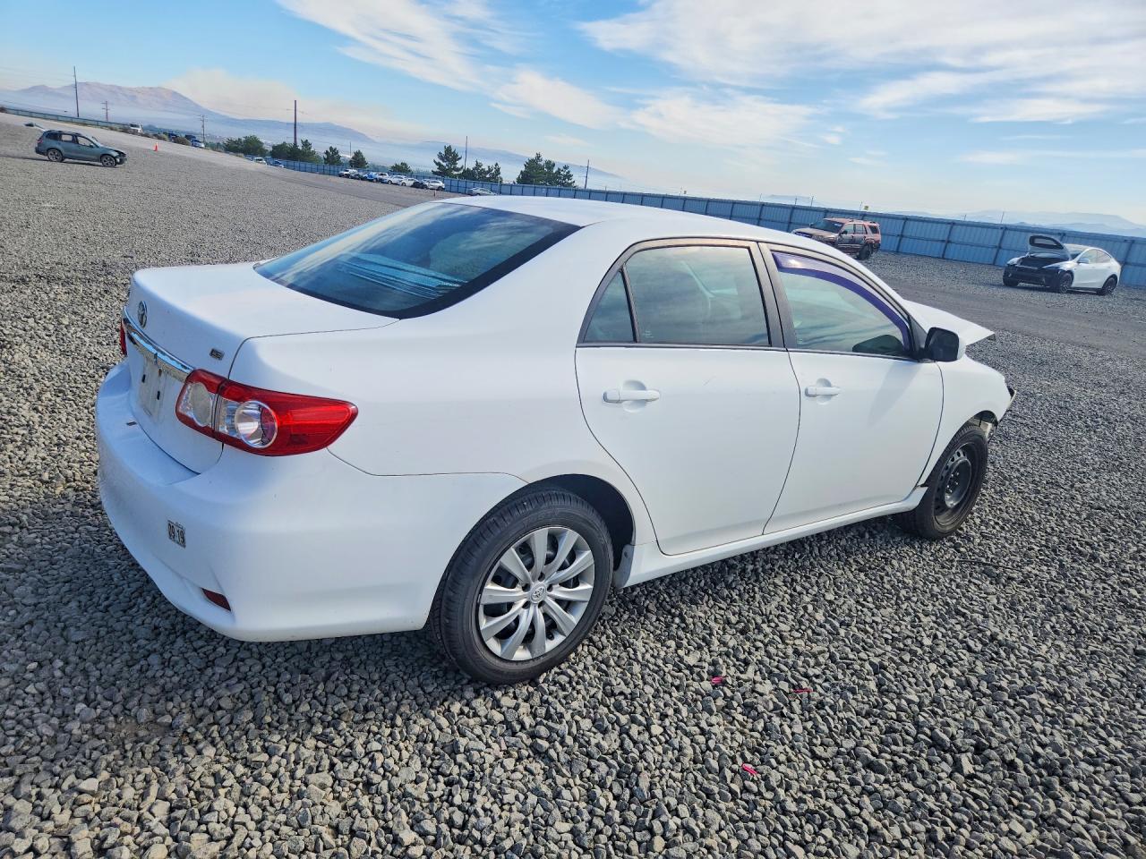 2012 Toyota Corolla L White vin: 2T1BU4EE7CC759599