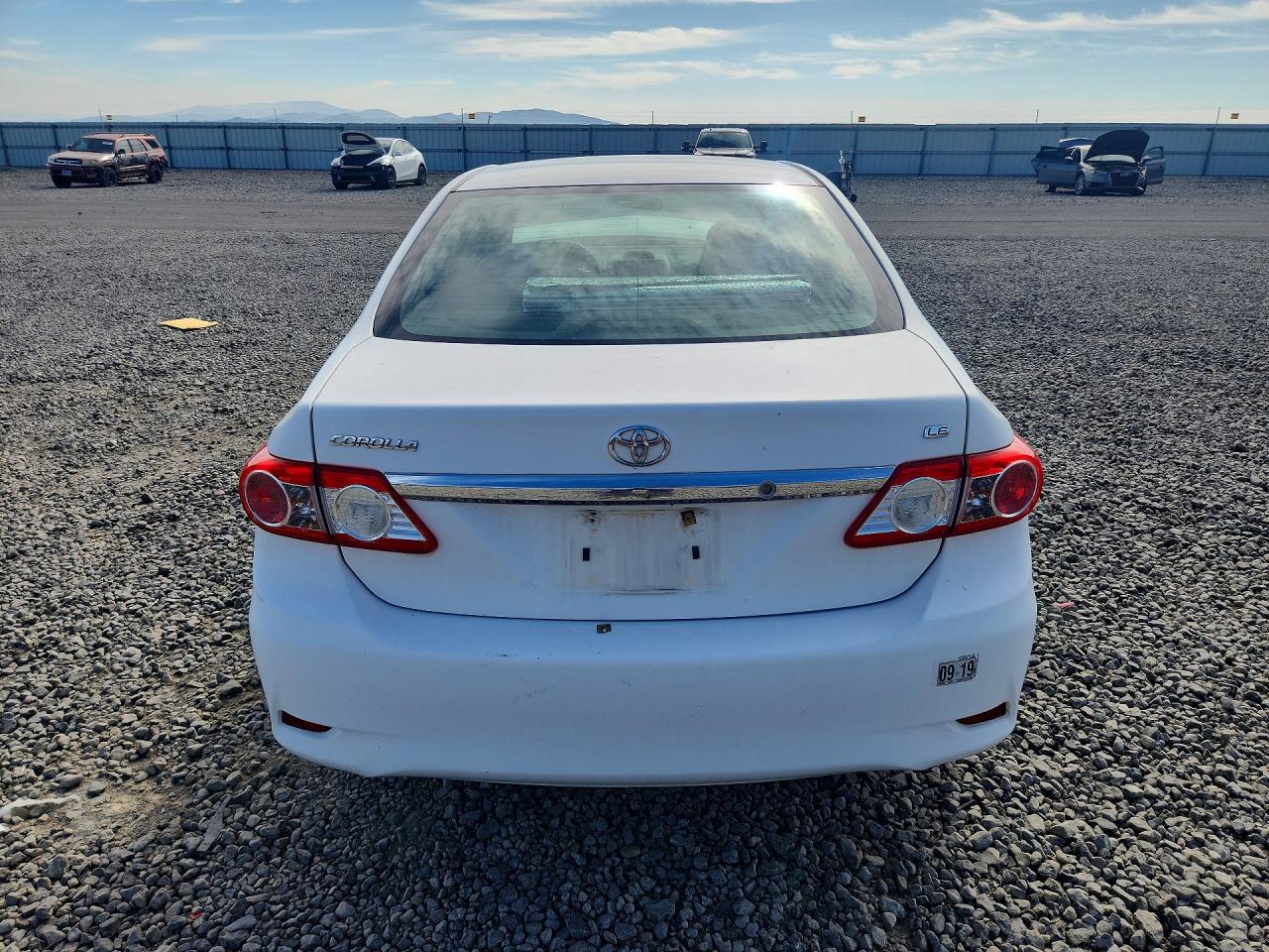 2012 Toyota Corolla L White vin: 2T1BU4EE7CC759599