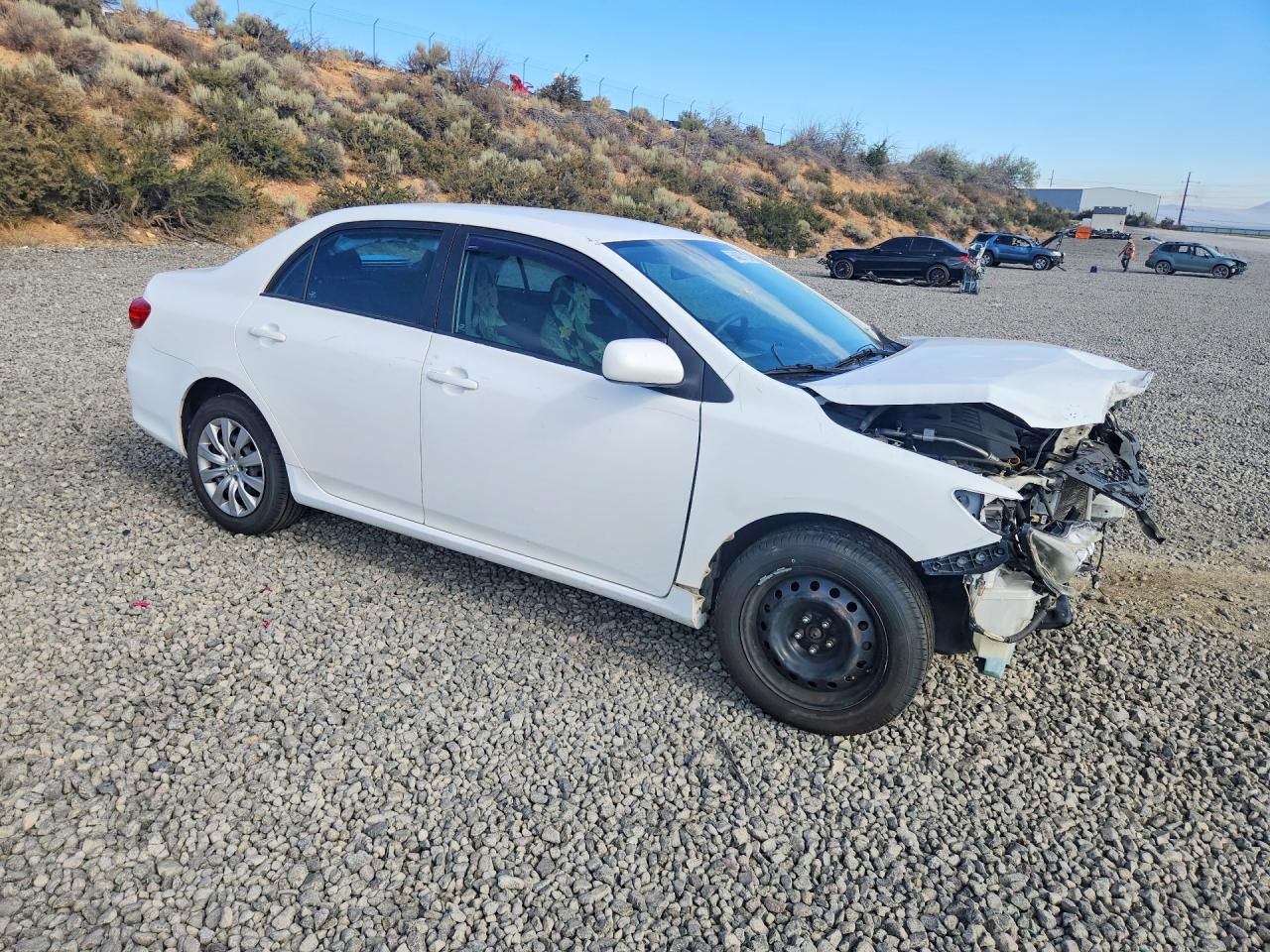 2012 Toyota Corolla L White vin: 2T1BU4EE7CC759599