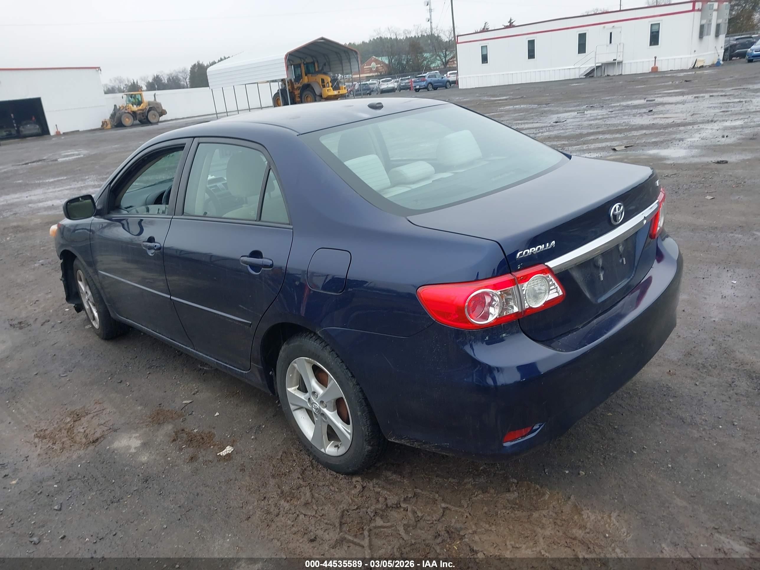 2012 Toyota Corolla Le Blue vin: 2T1BU4EE7CC770537