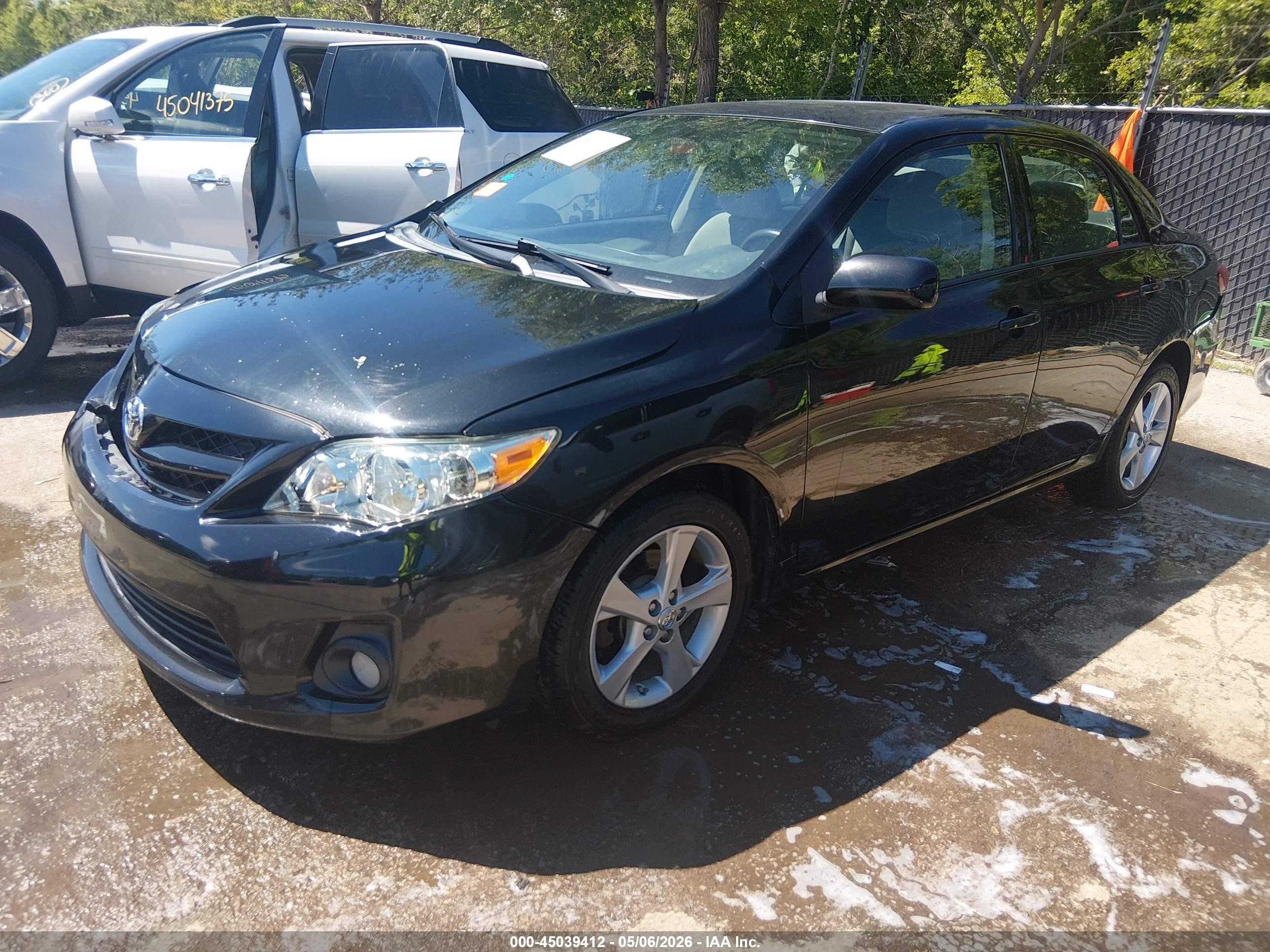 2012 Toyota Corolla Le Black vin: 2T1BU4EE7CC772563