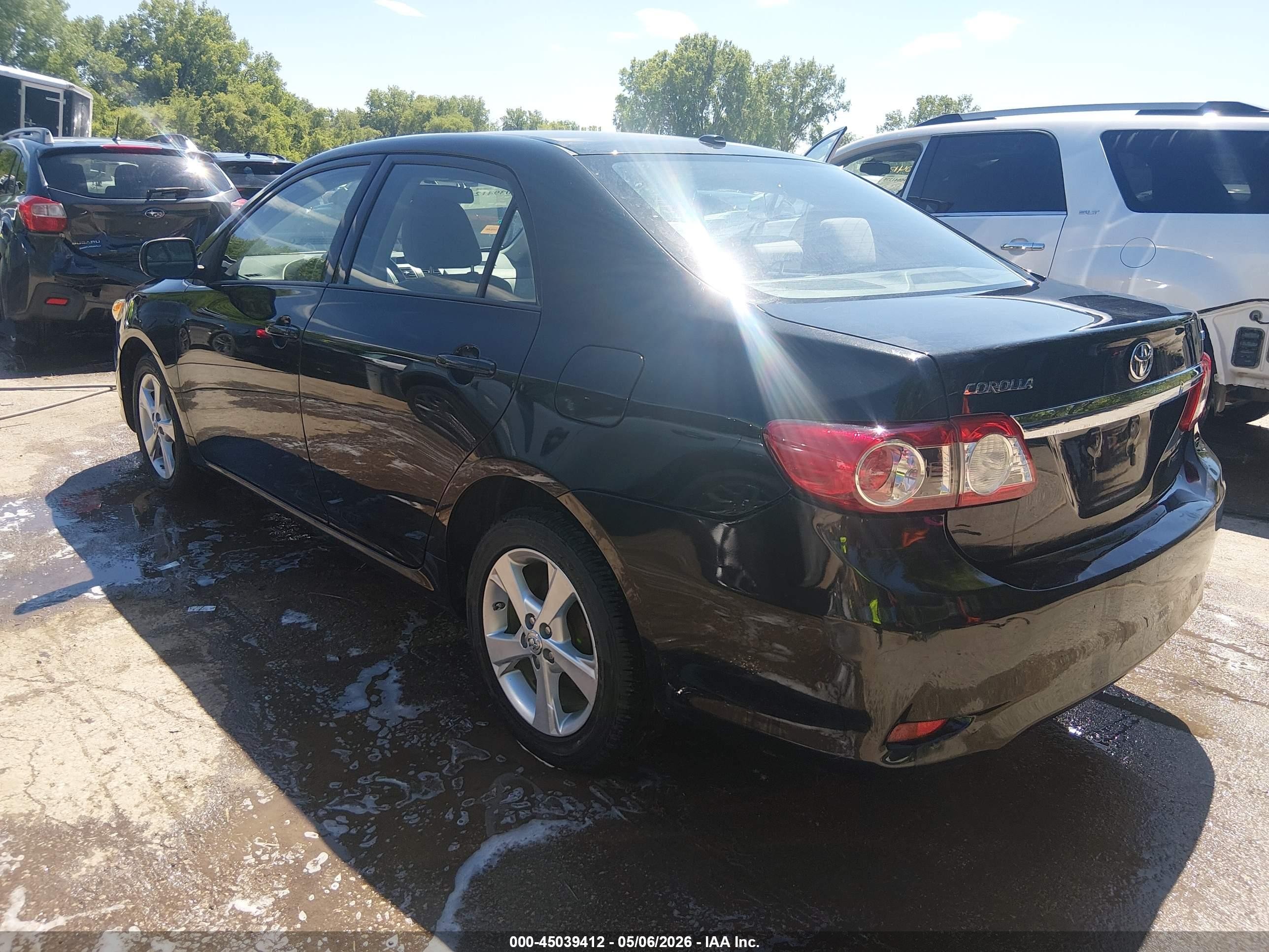 2012 Toyota Corolla Le Black vin: 2T1BU4EE7CC772563