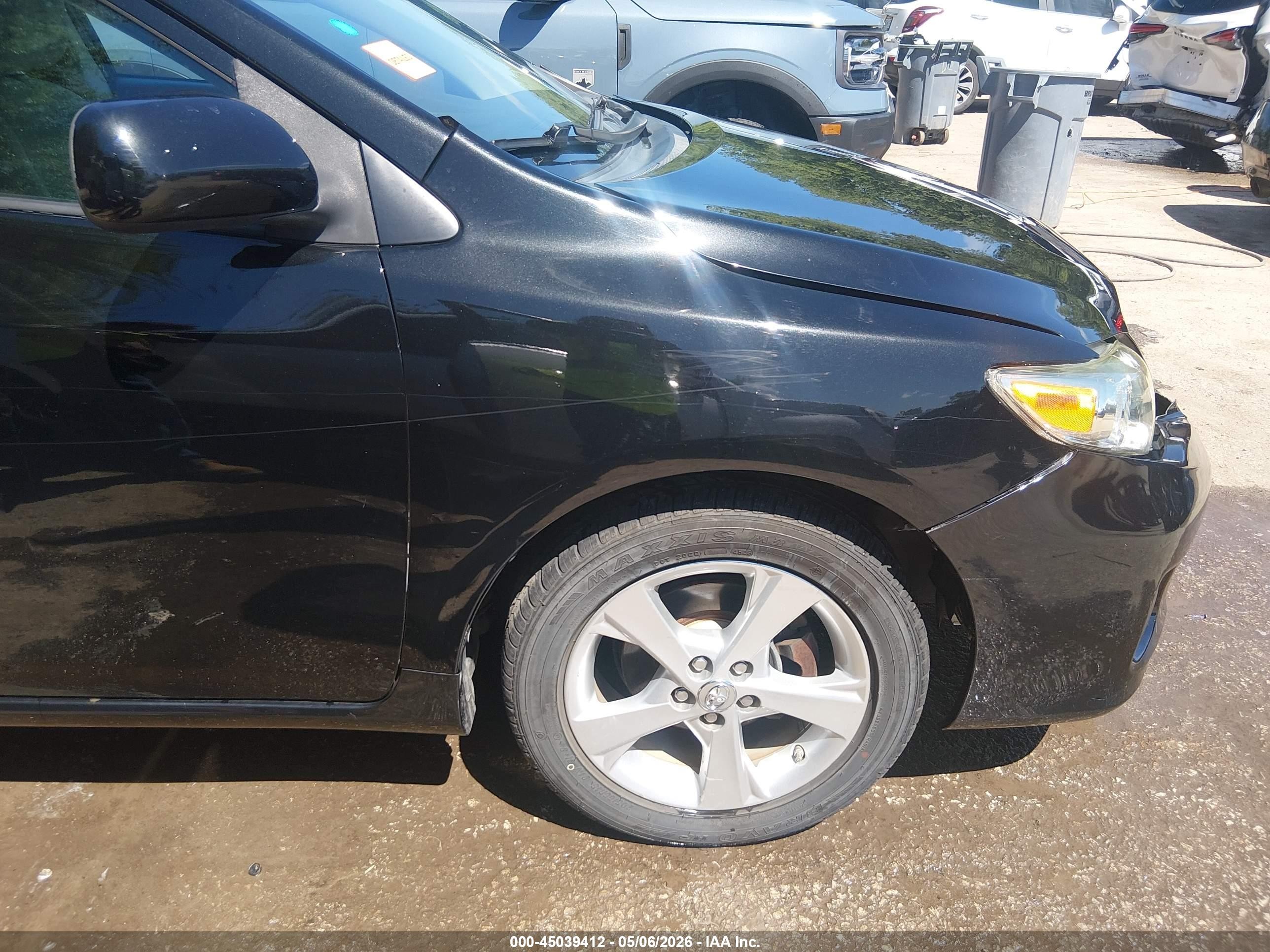 2012 Toyota Corolla Le Black vin: 2T1BU4EE7CC772563