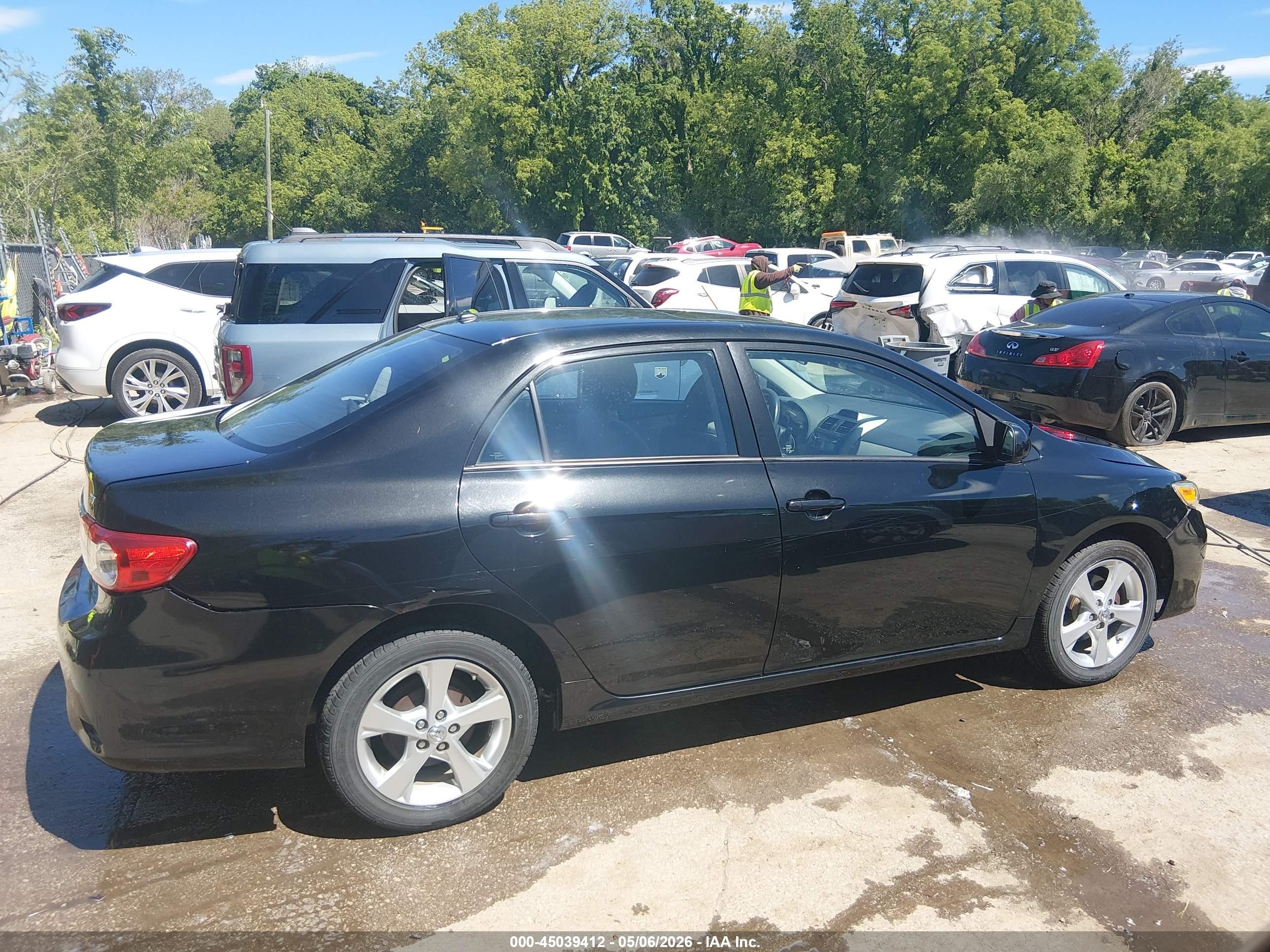 2012 Toyota Corolla Le Black vin: 2T1BU4EE7CC772563