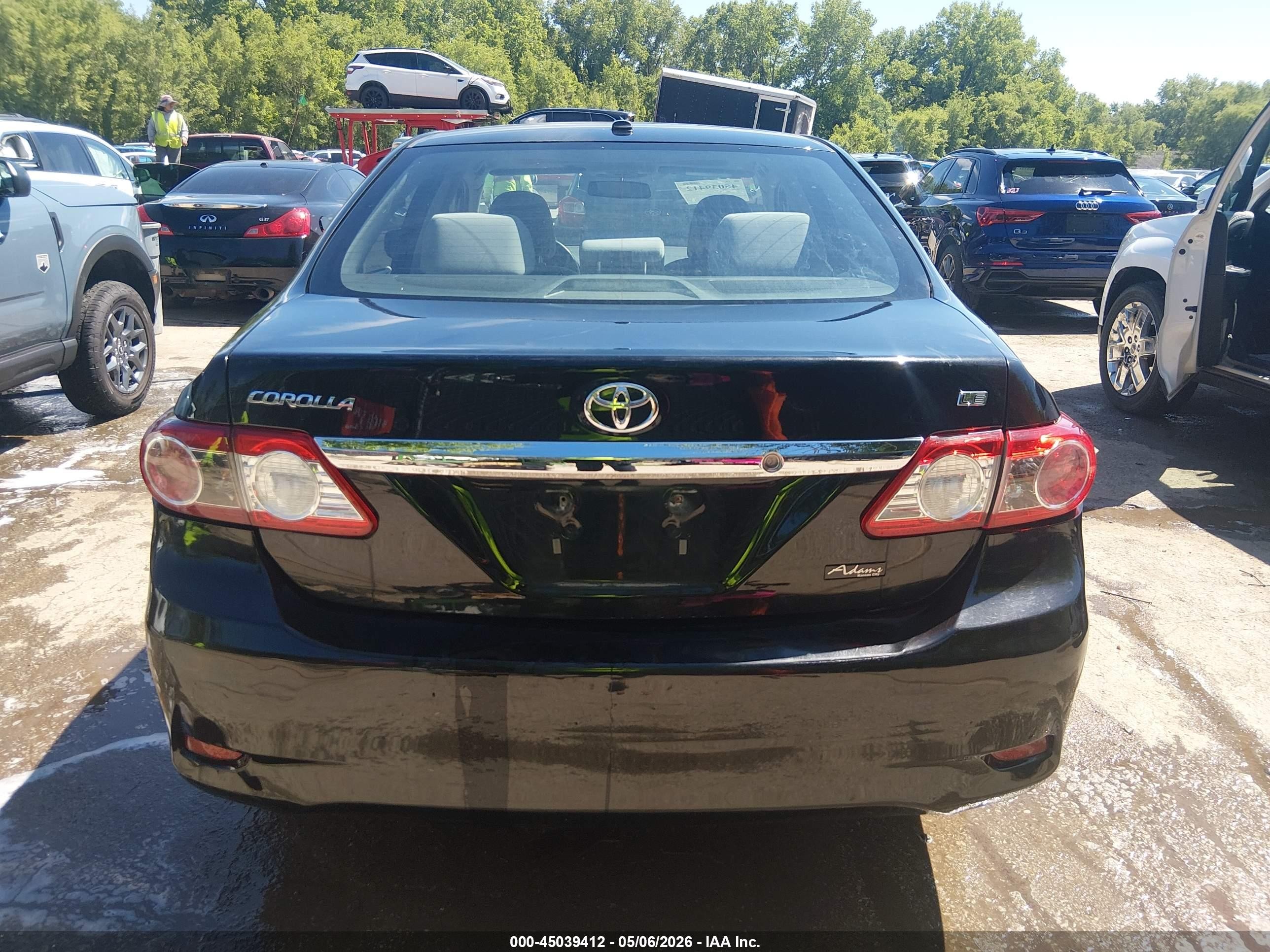 2012 Toyota Corolla Le Black vin: 2T1BU4EE7CC772563