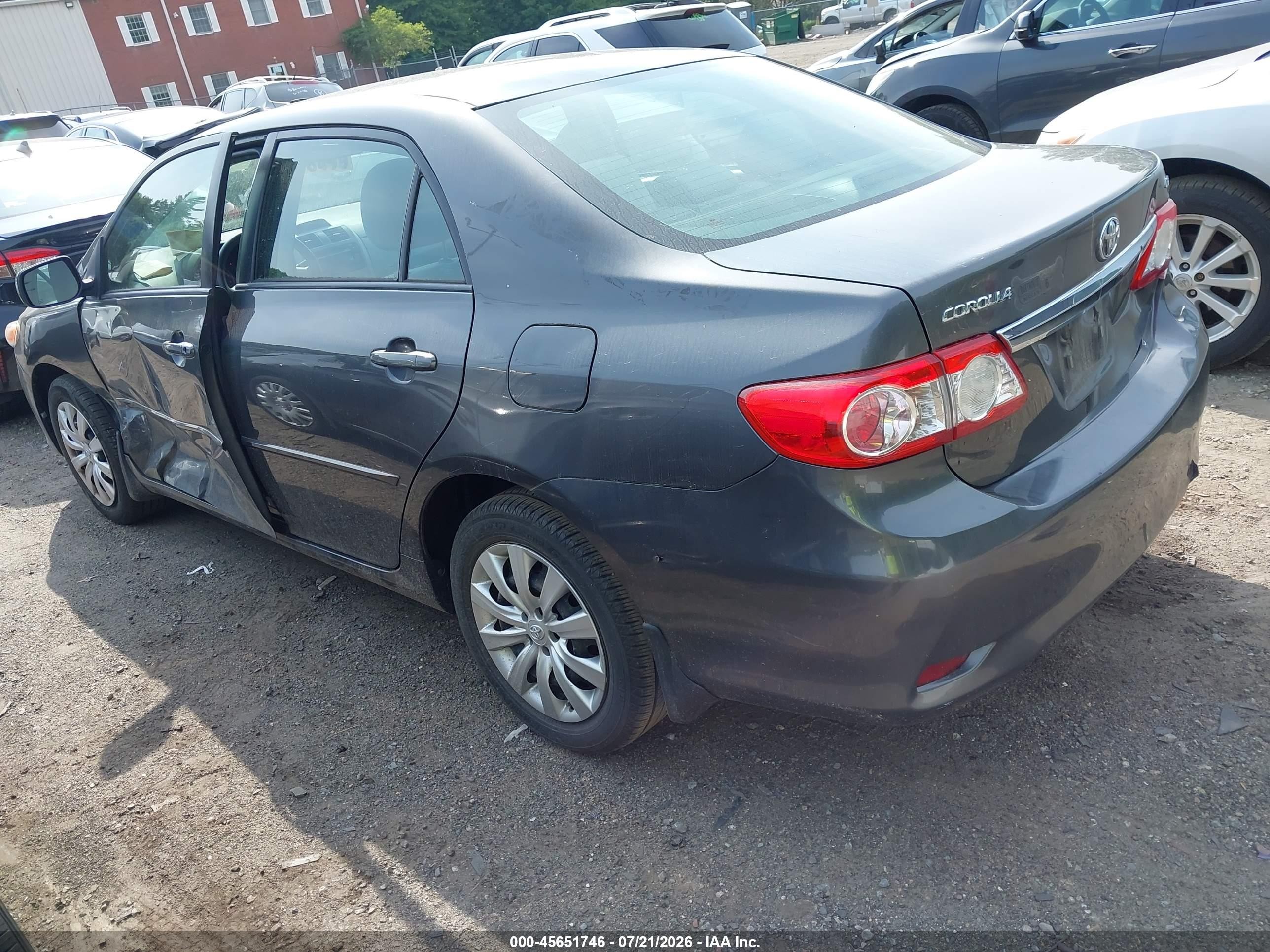 2012 Toyota Corolla Le Gray vin: 2T1BU4EE7CC783725