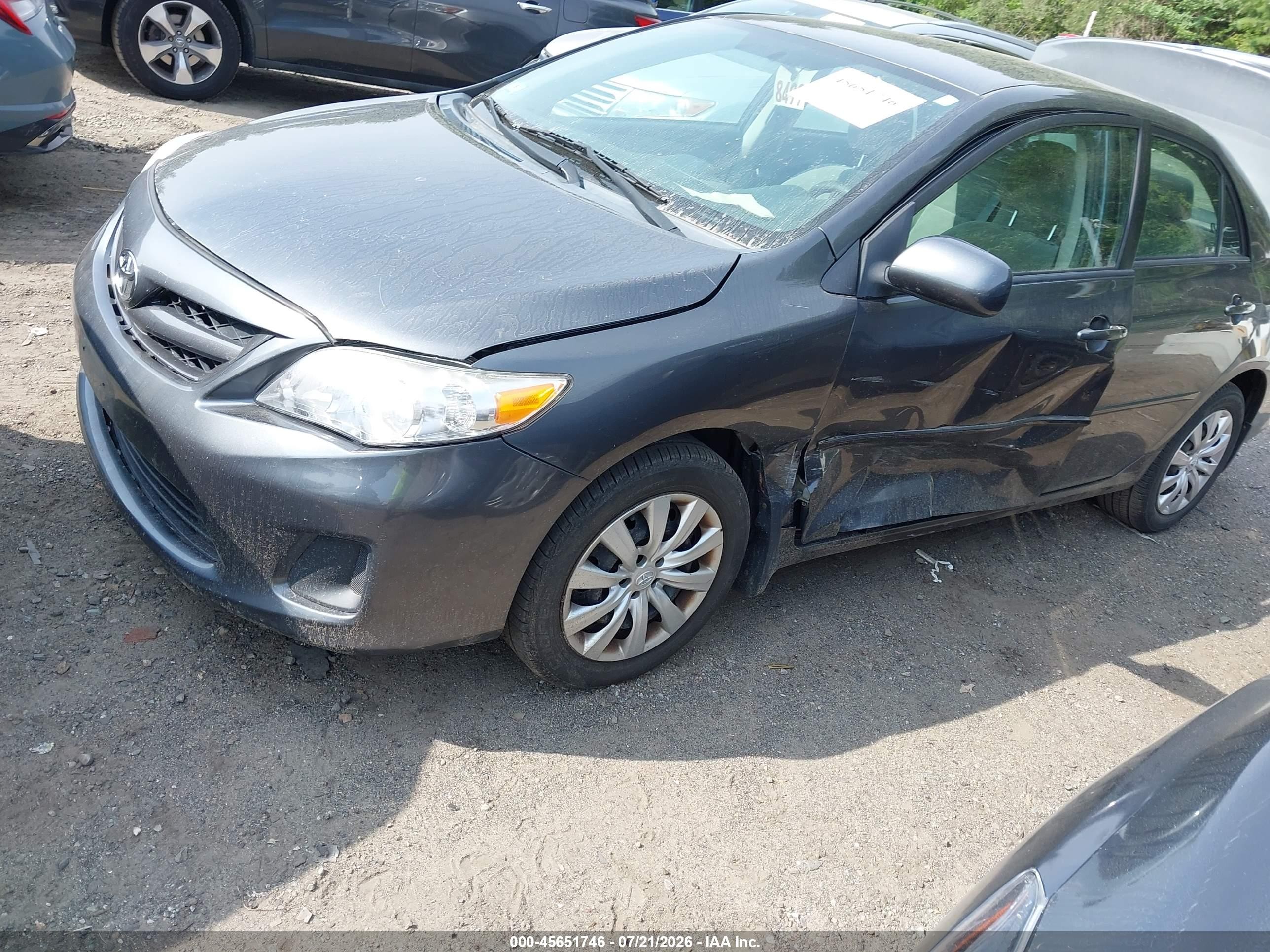2012 Toyota Corolla Le Gray vin: 2T1BU4EE7CC783725