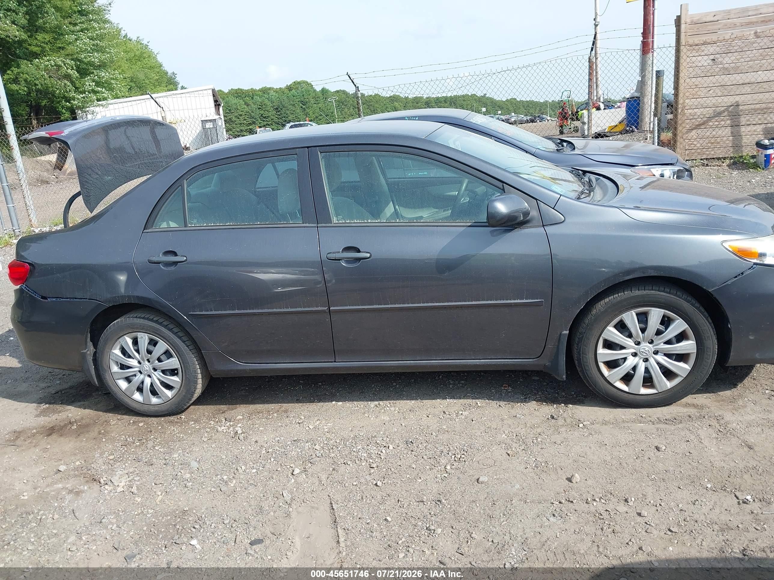 2012 Toyota Corolla Le Gray vin: 2T1BU4EE7CC783725