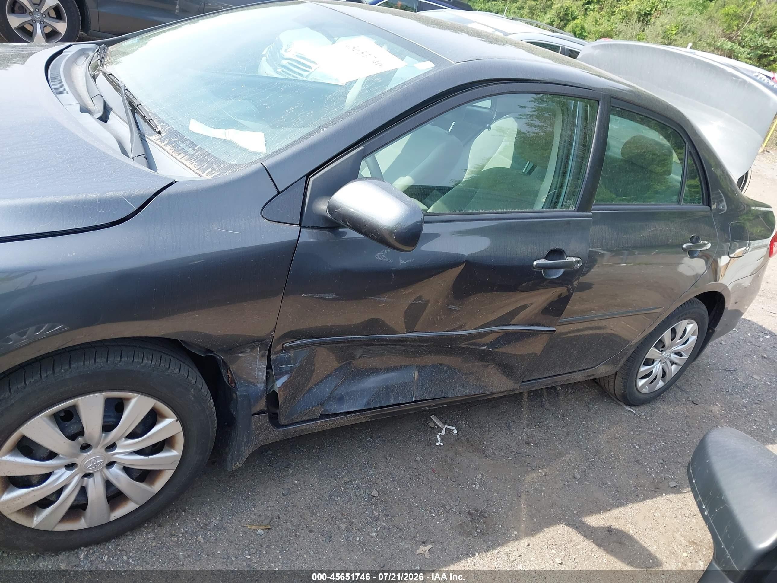 2012 Toyota Corolla Le Gray vin: 2T1BU4EE7CC783725