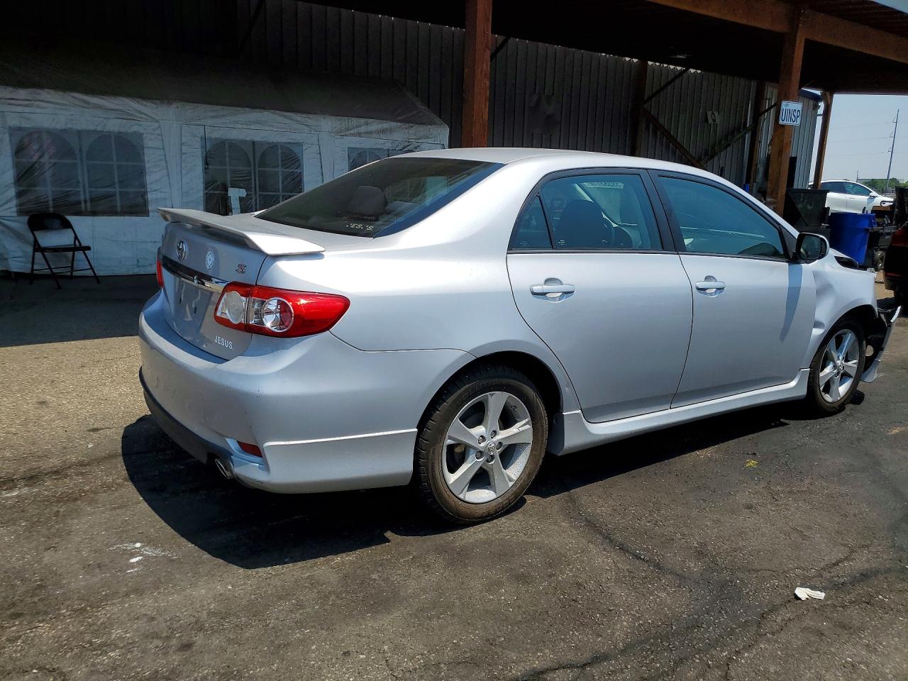 2012 Toyota Corolla S Silver vin: 2T1BU4EE7CC785717