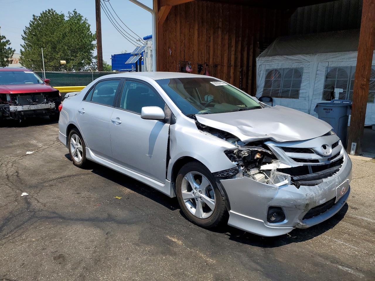 2012 Toyota Corolla S Silver vin: 2T1BU4EE7CC785717