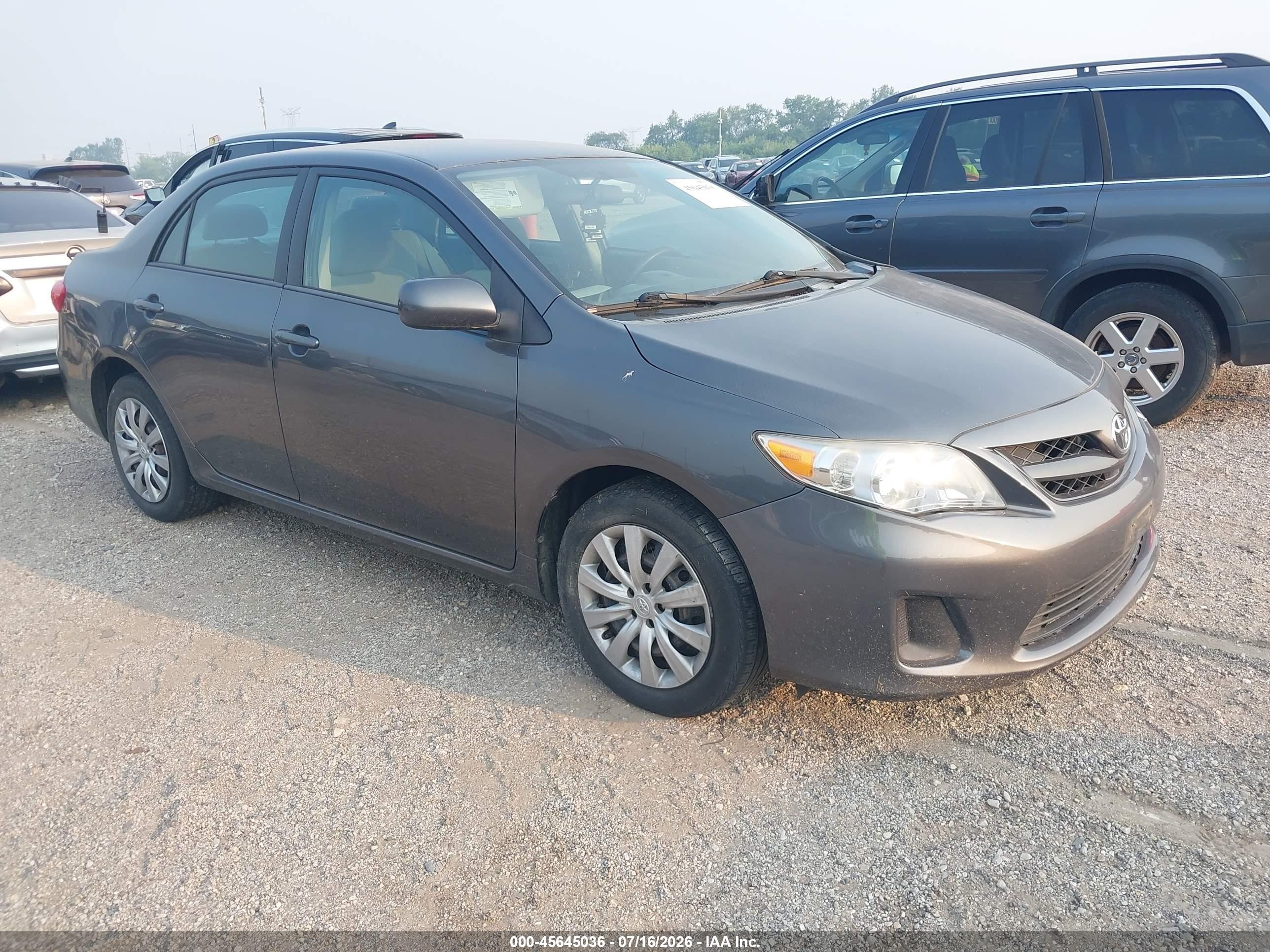 2012 Toyota Corolla Le Серый vin: 2T1BU4EE7CC785720