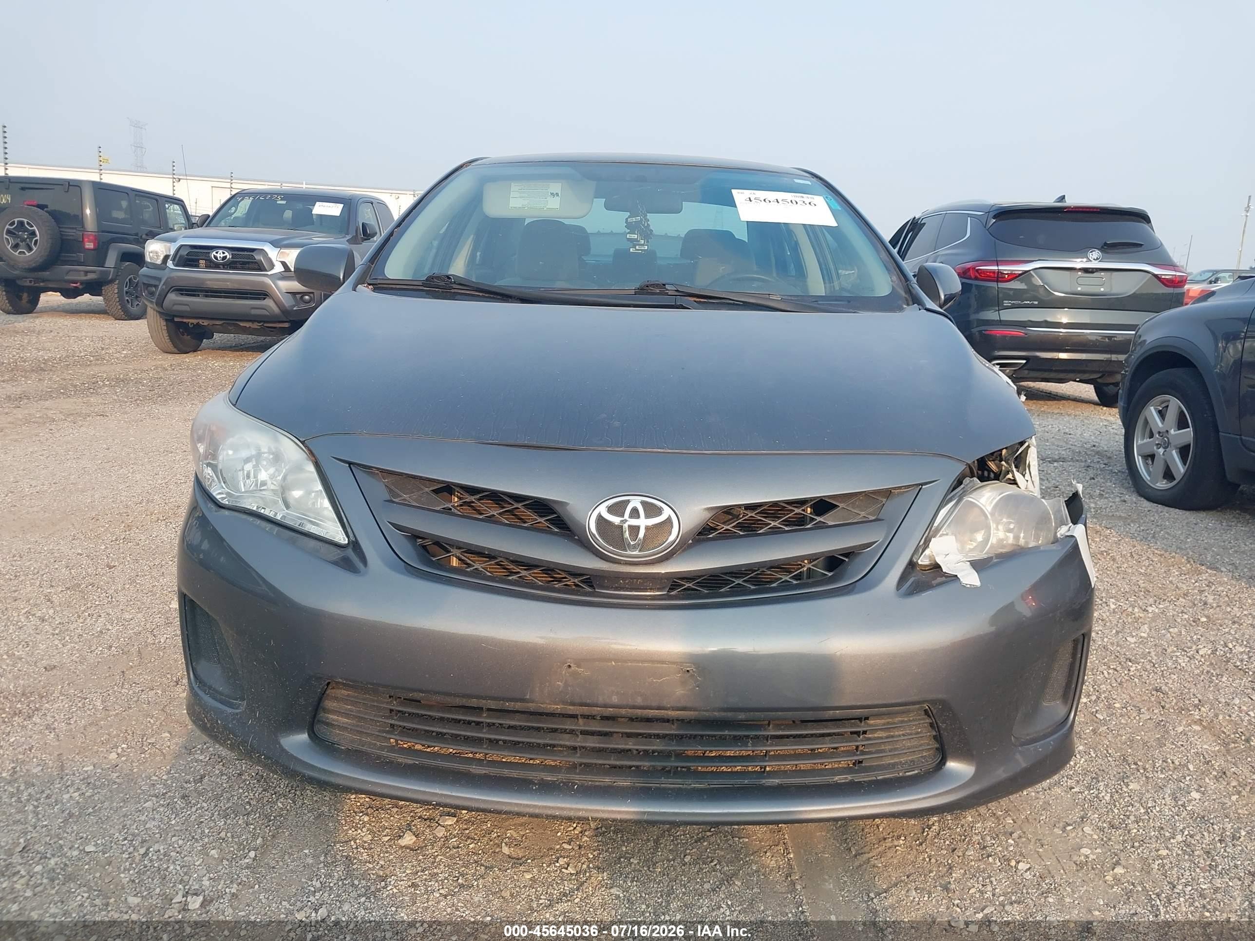 2012 Toyota Corolla Le Серый vin: 2T1BU4EE7CC785720