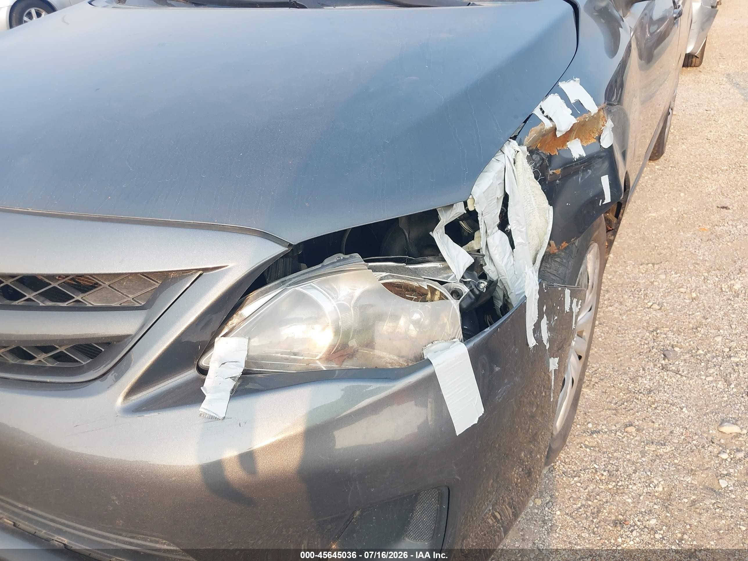 2012 Toyota Corolla Le Серый vin: 2T1BU4EE7CC785720
