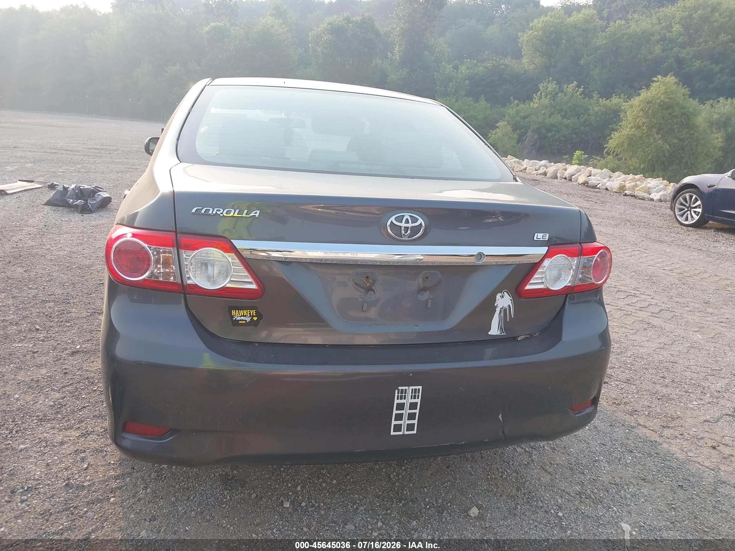 2012 Toyota Corolla Le Серый vin: 2T1BU4EE7CC785720