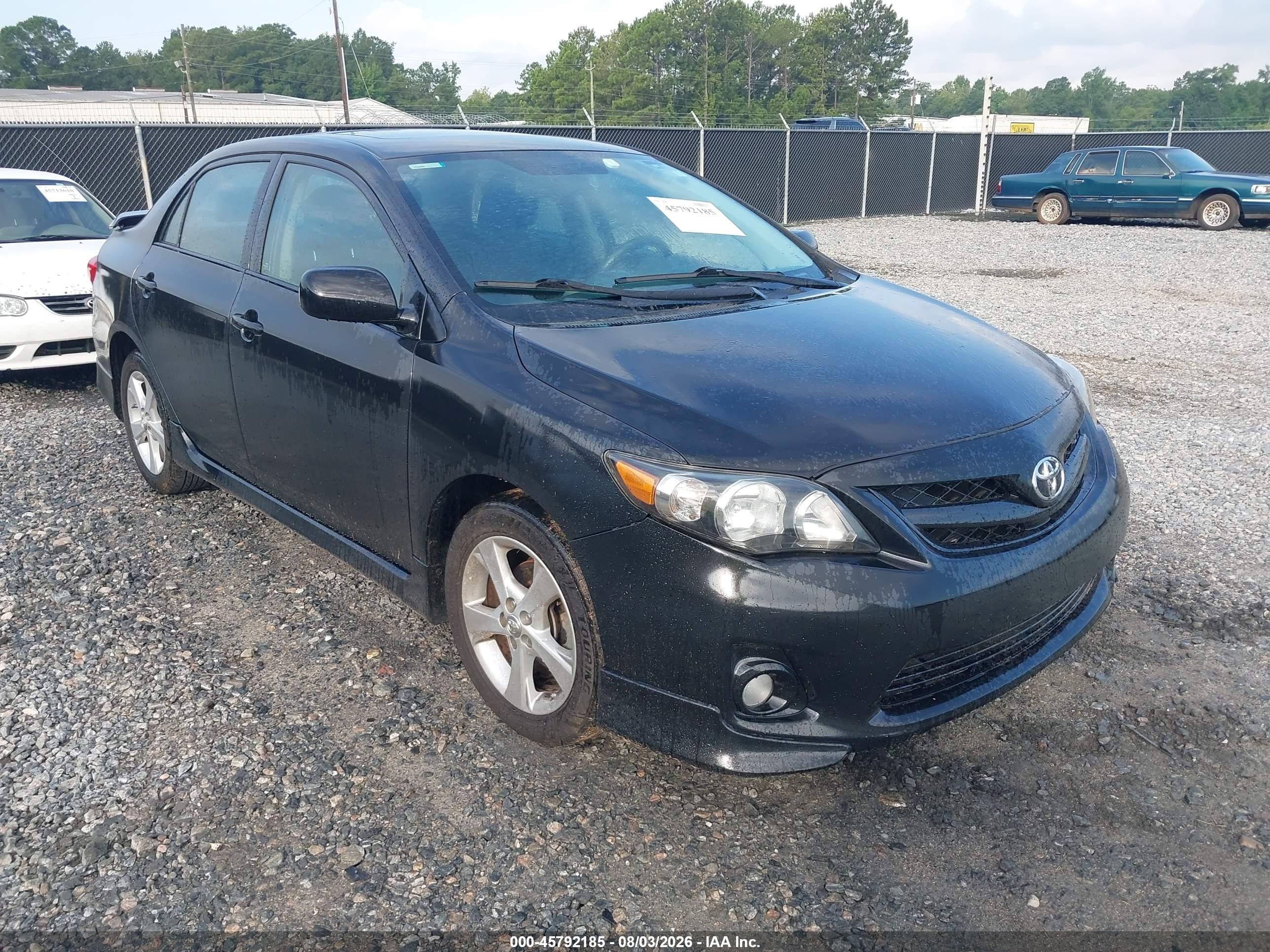 2012 Toyota Corolla S Black vin: 2T1BU4EE7CC788259