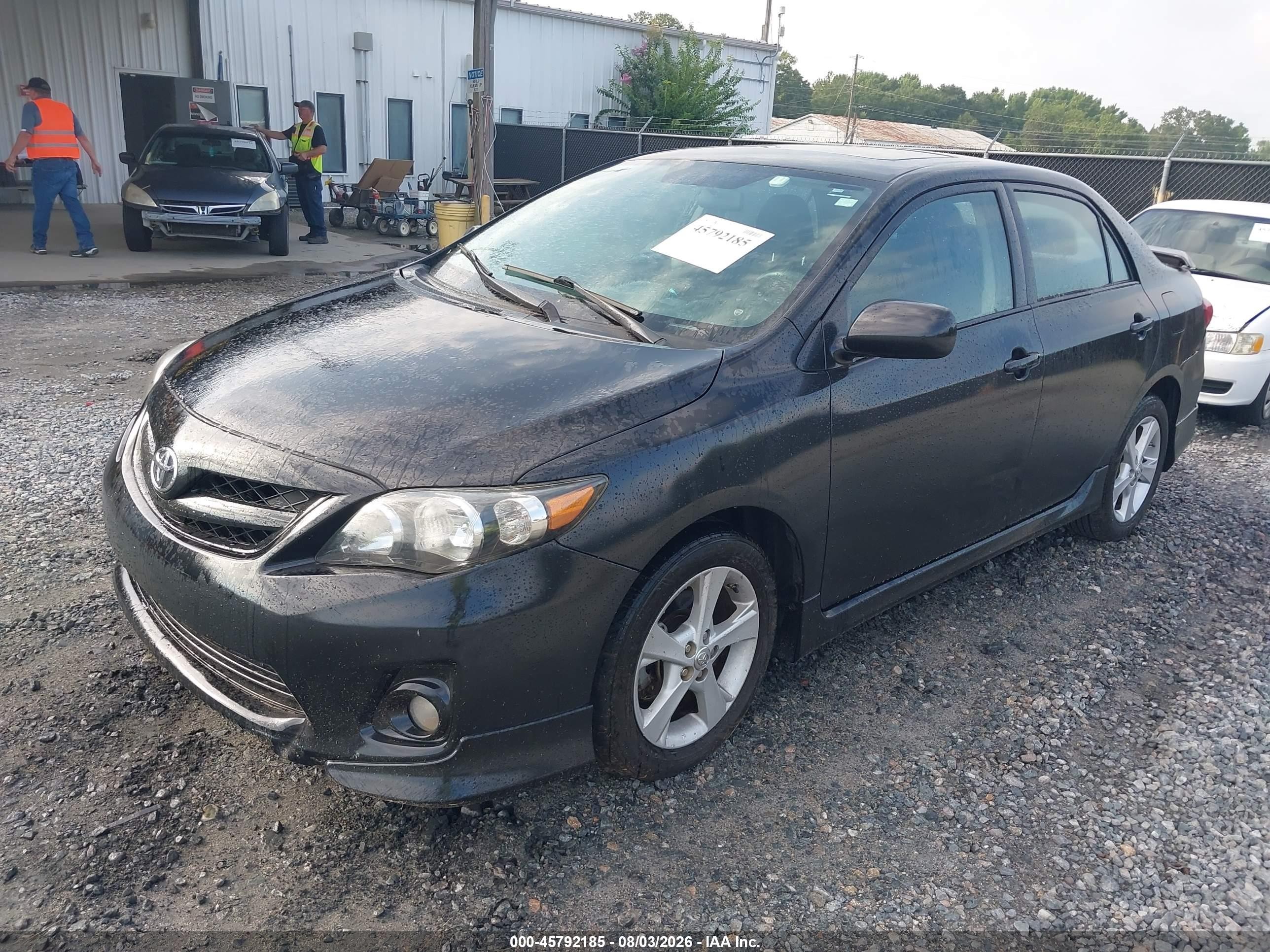 2012 Toyota Corolla S Black vin: 2T1BU4EE7CC788259