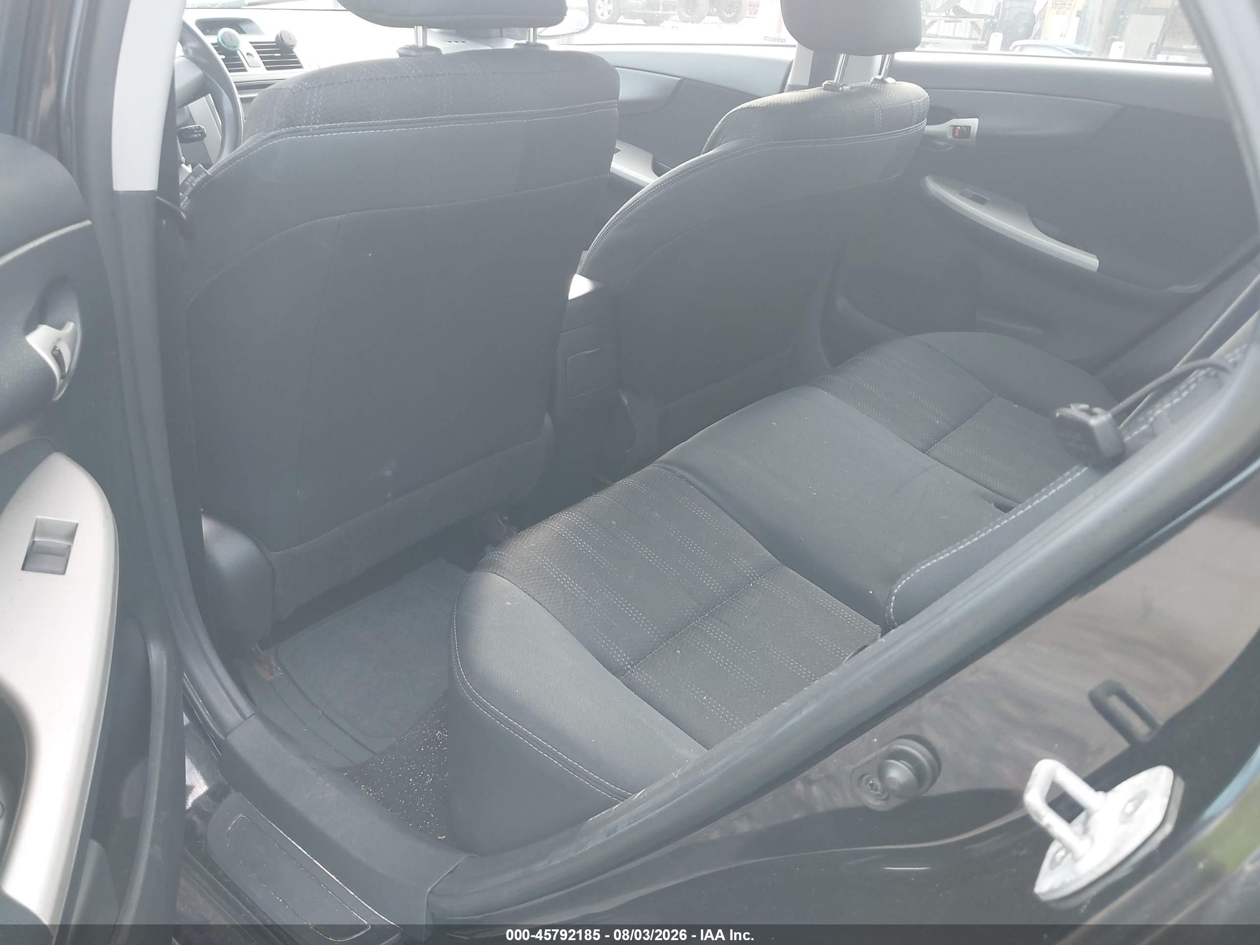 2012 Toyota Corolla S Black vin: 2T1BU4EE7CC788259