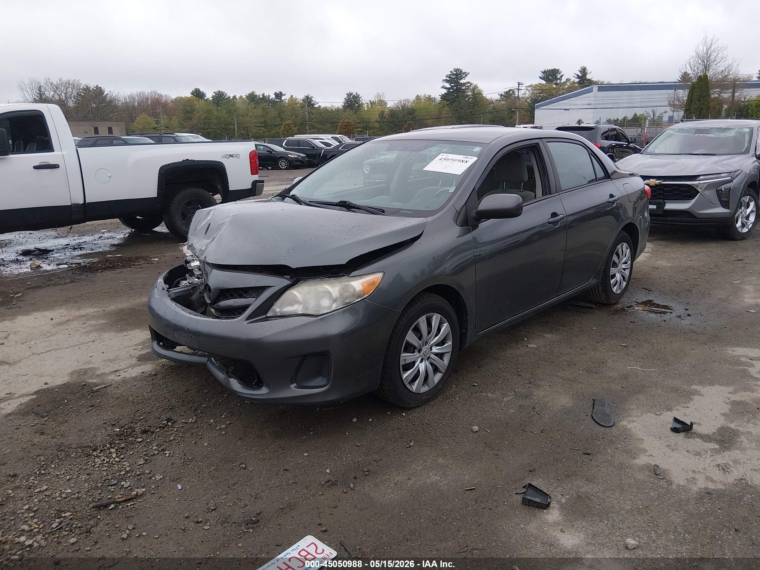 2012 Toyota Corolla Le Gray vin: 2T1BU4EE7CC826086