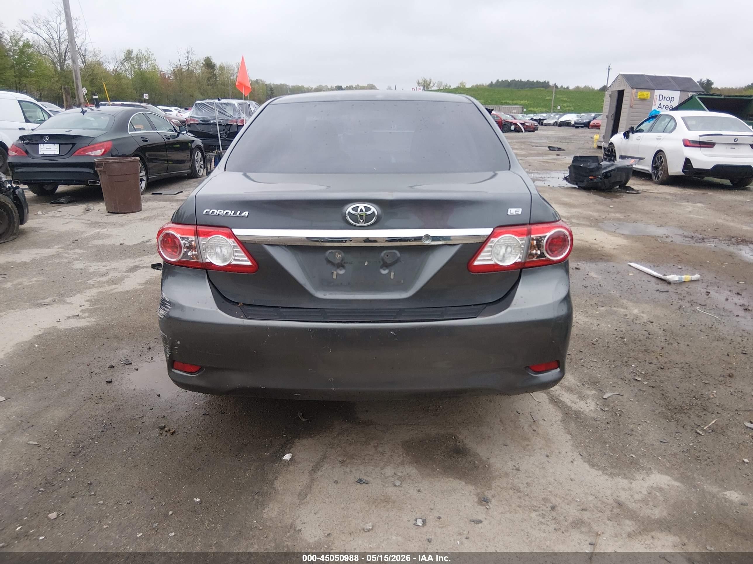 2012 Toyota Corolla Le Gray vin: 2T1BU4EE7CC826086