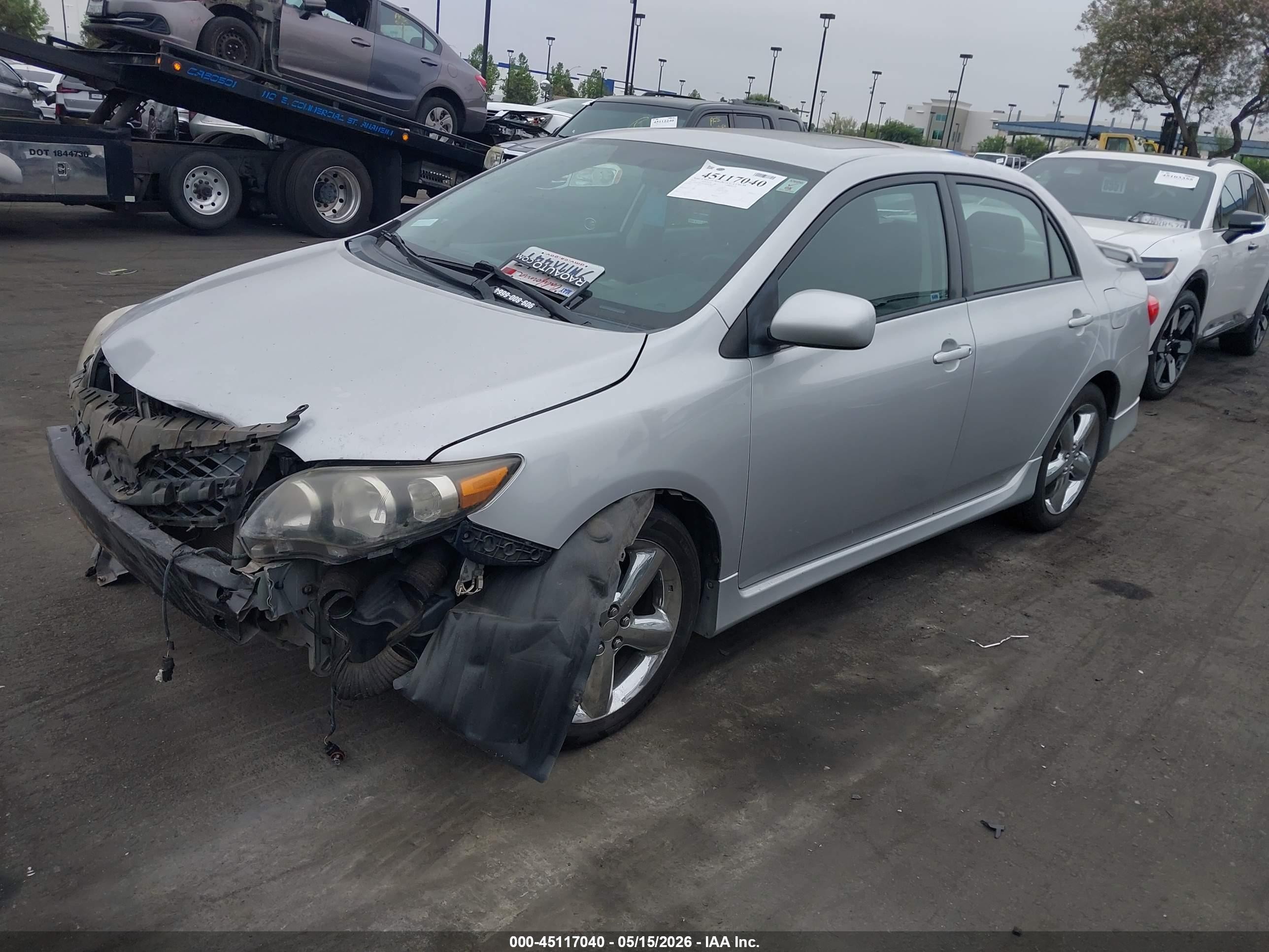 2012 Toyota Corolla S Silver vin: 2T1BU4EE7CC828307