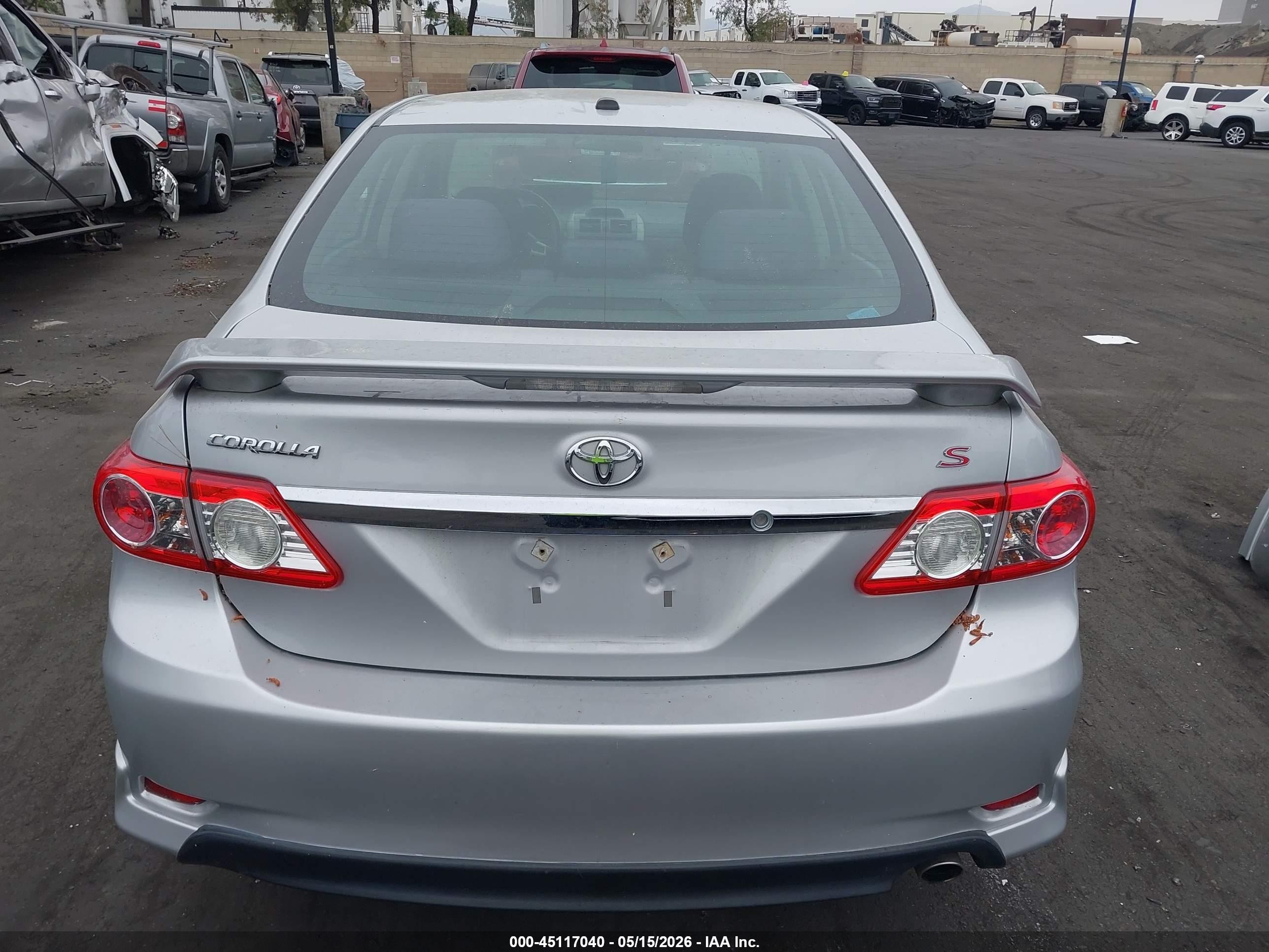 2012 Toyota Corolla S Silver vin: 2T1BU4EE7CC828307
