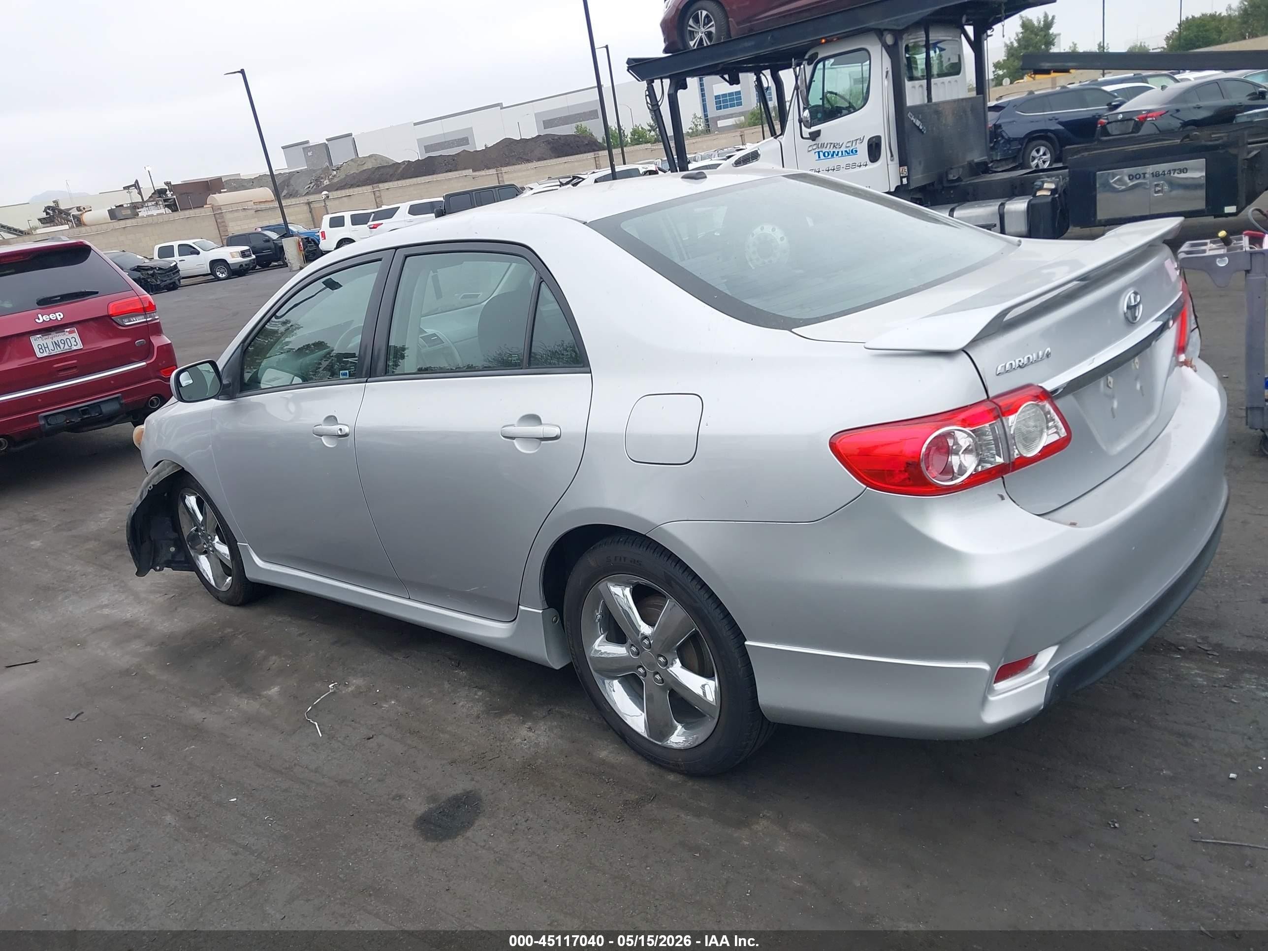 2012 Toyota Corolla S Silver vin: 2T1BU4EE7CC828307