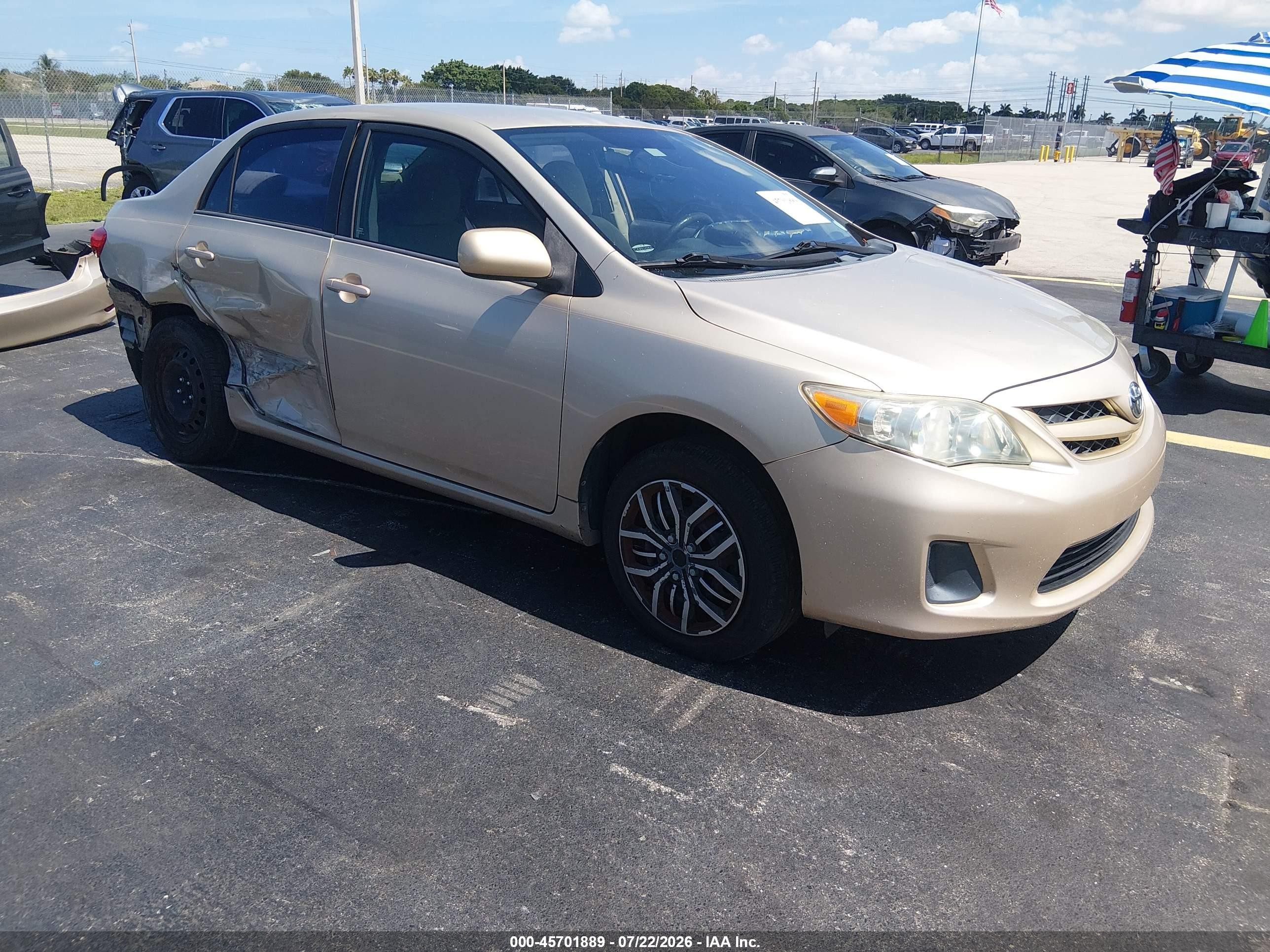 2012 Toyota Corolla Le Gold vin: 2T1BU4EE7CC831286