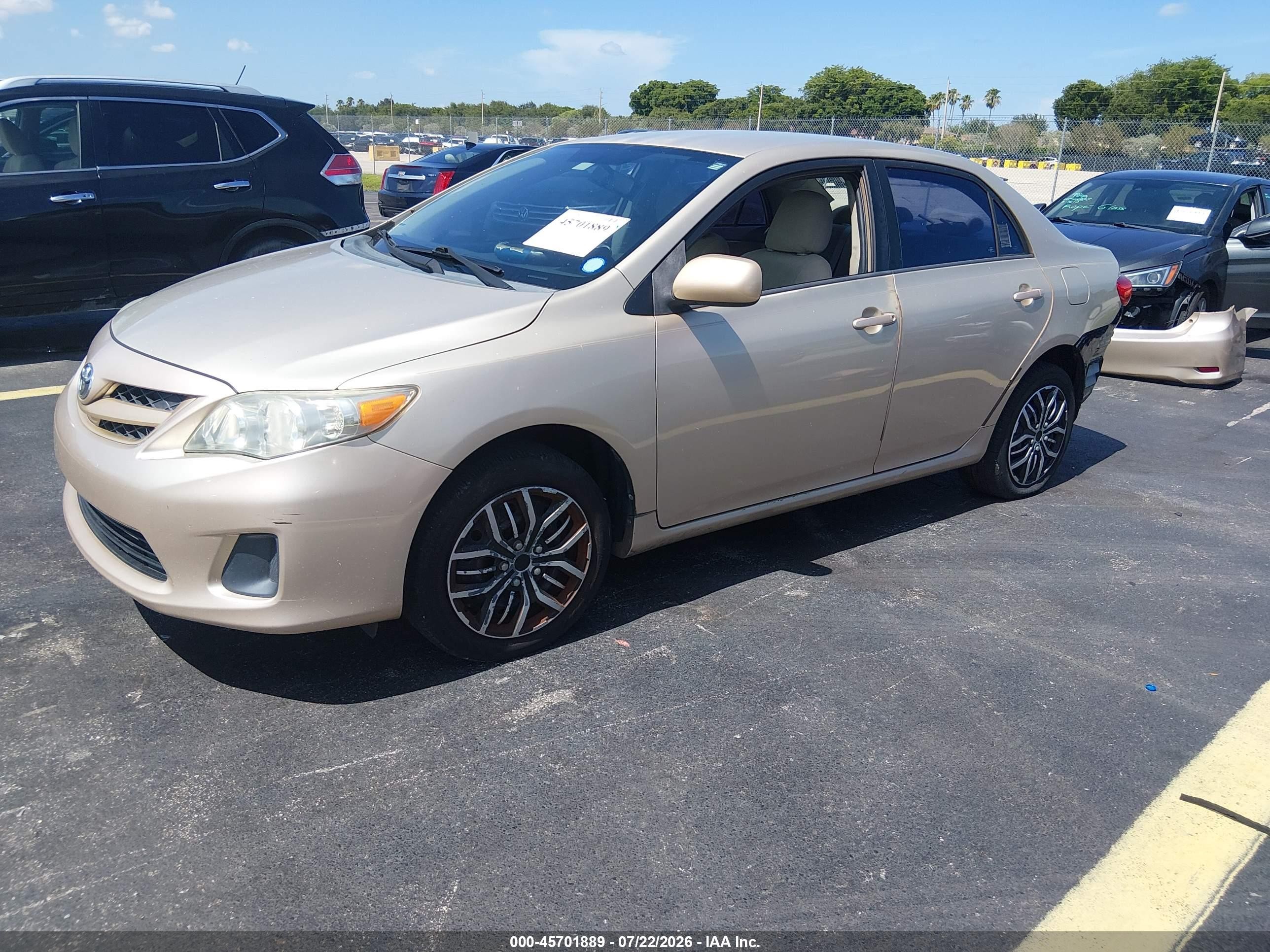 2012 Toyota Corolla Le Gold vin: 2T1BU4EE7CC831286