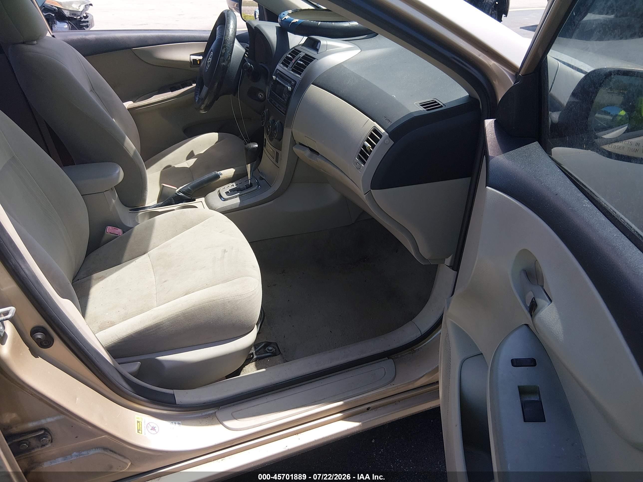 2012 Toyota Corolla Le Gold vin: 2T1BU4EE7CC831286