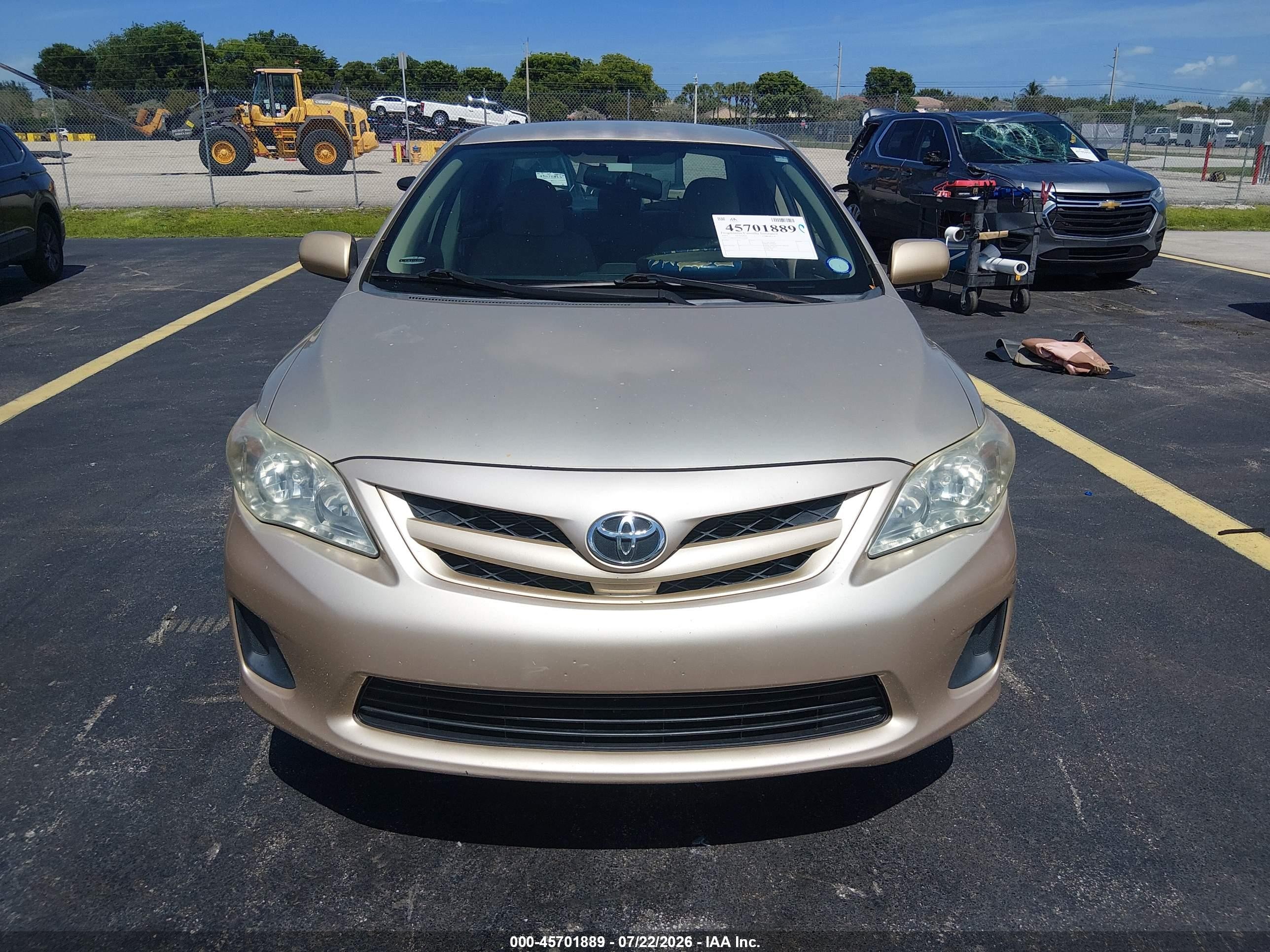 2012 Toyota Corolla Le Gold vin: 2T1BU4EE7CC831286