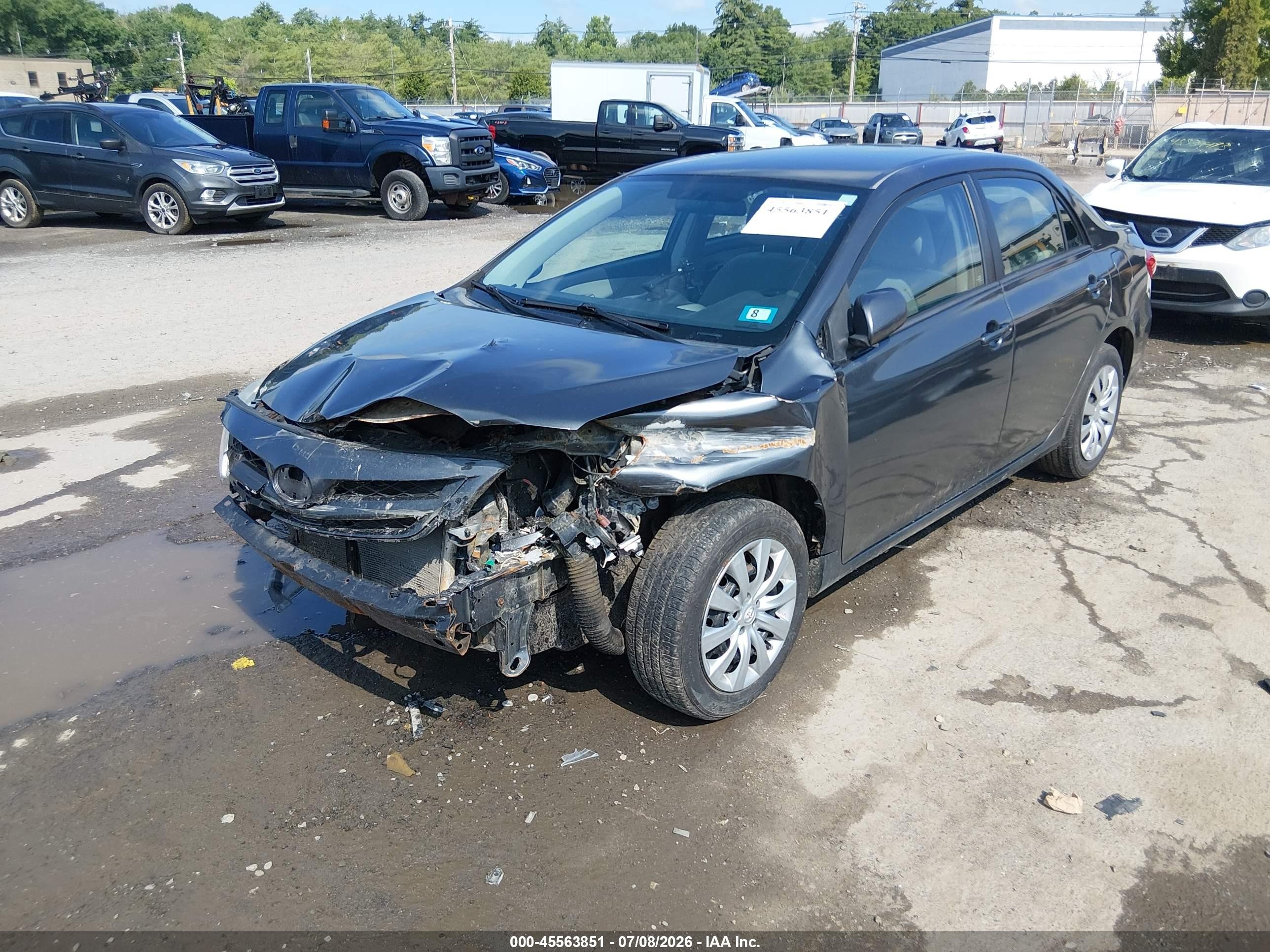 2012 Toyota Corolla Le Серый vin: 2T1BU4EE7CC837170