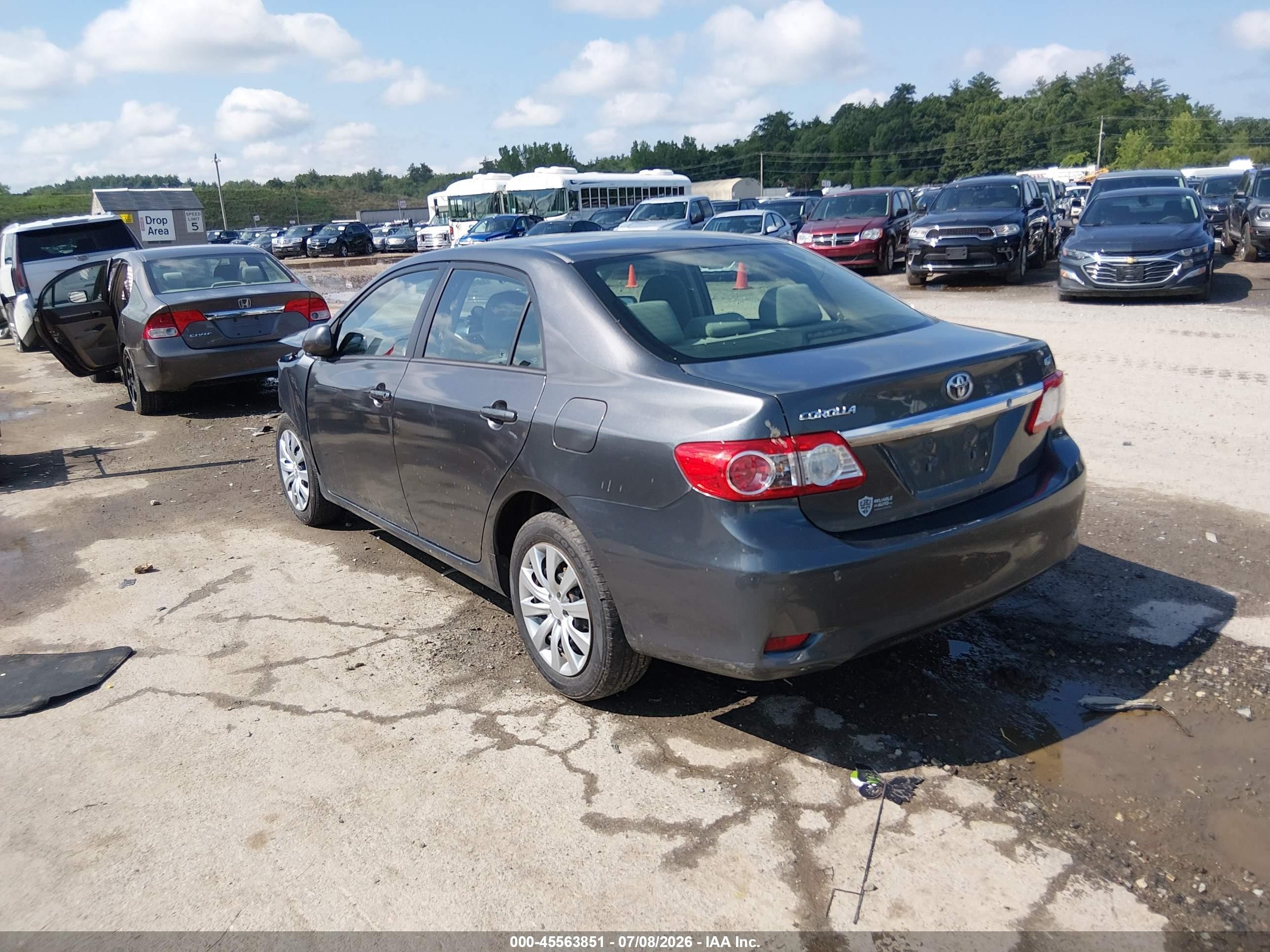 2012 Toyota Corolla Le Серый vin: 2T1BU4EE7CC837170
