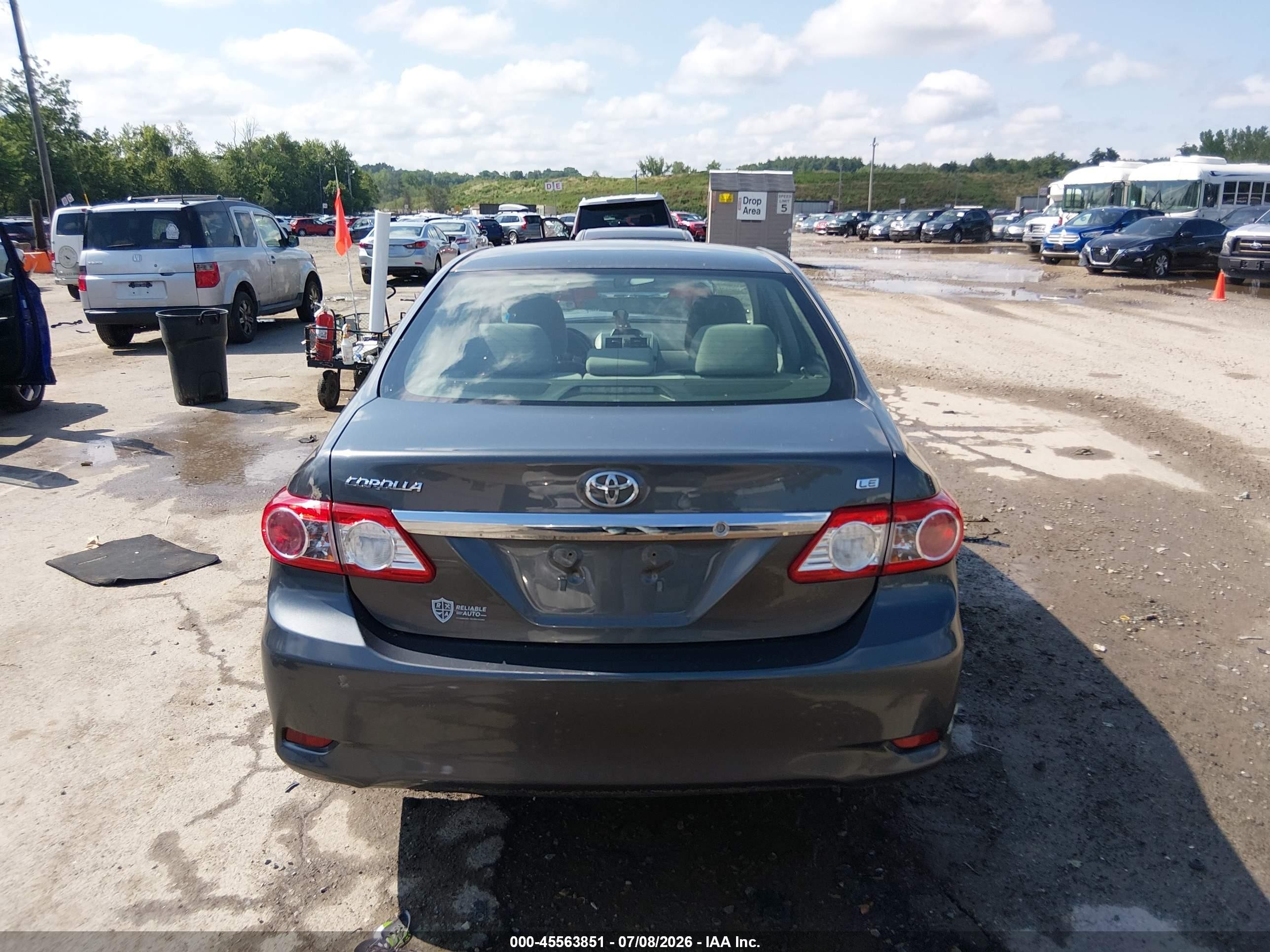 2012 Toyota Corolla Le Серый vin: 2T1BU4EE7CC837170