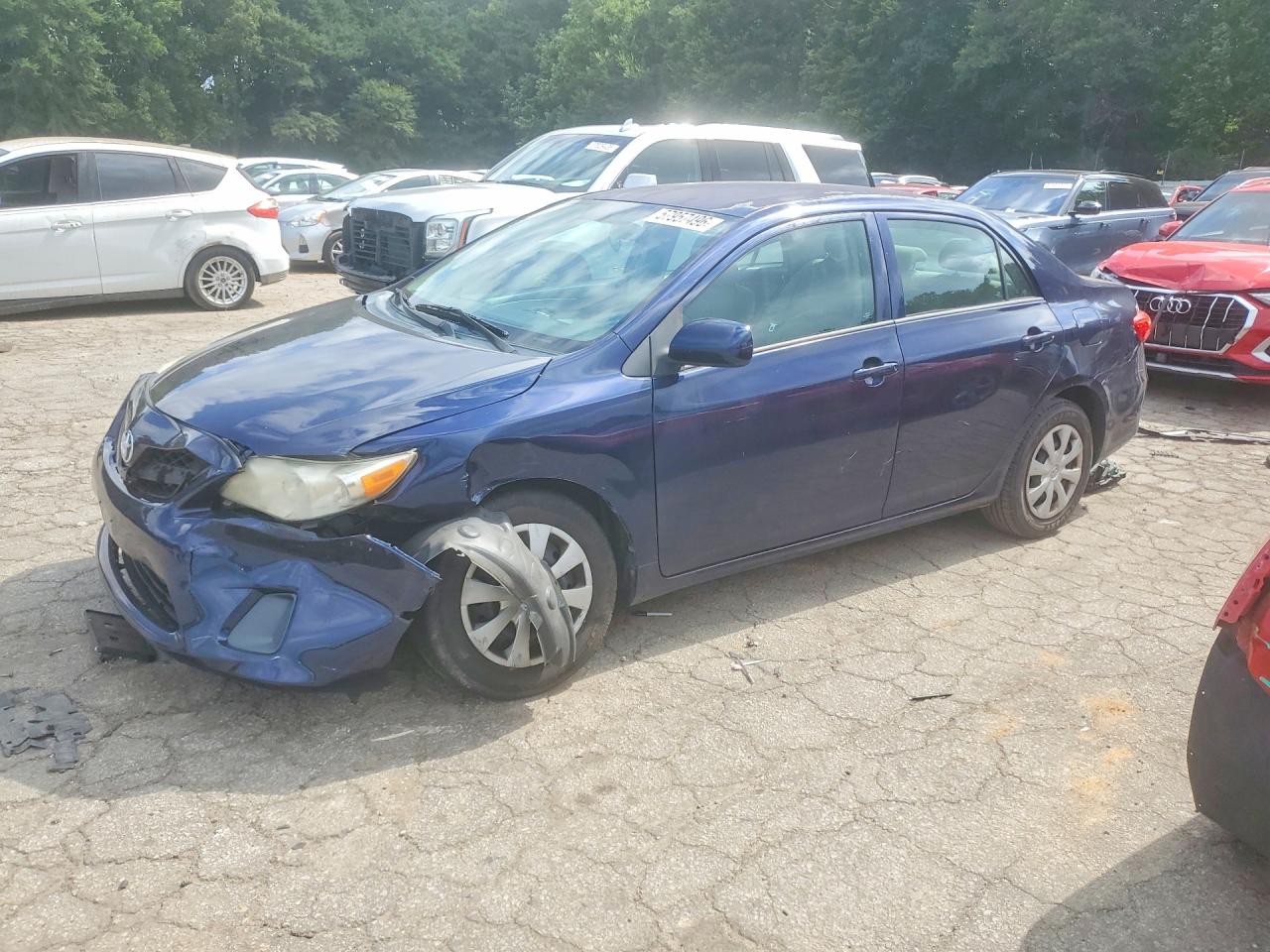 2012 Toyota Corolla L Blue vin: 2T1BU4EE7CC843082