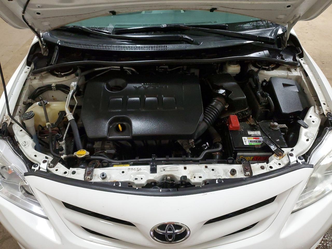 2012 Toyota Corolla Le White vin: 2T1BU4EE7CC843325
