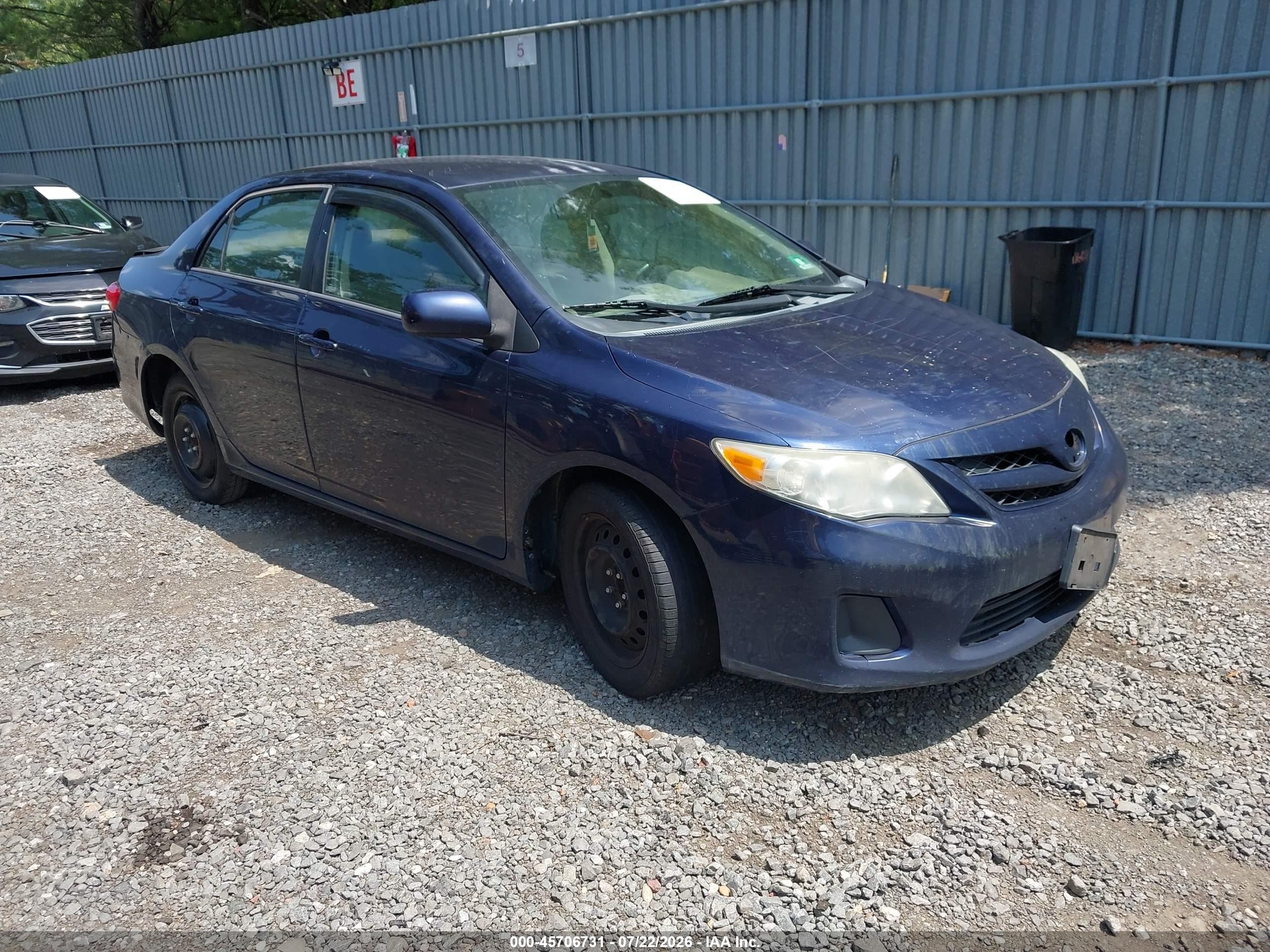 2012 Toyota Corolla Le Blue vin: 2T1BU4EE7CC857225