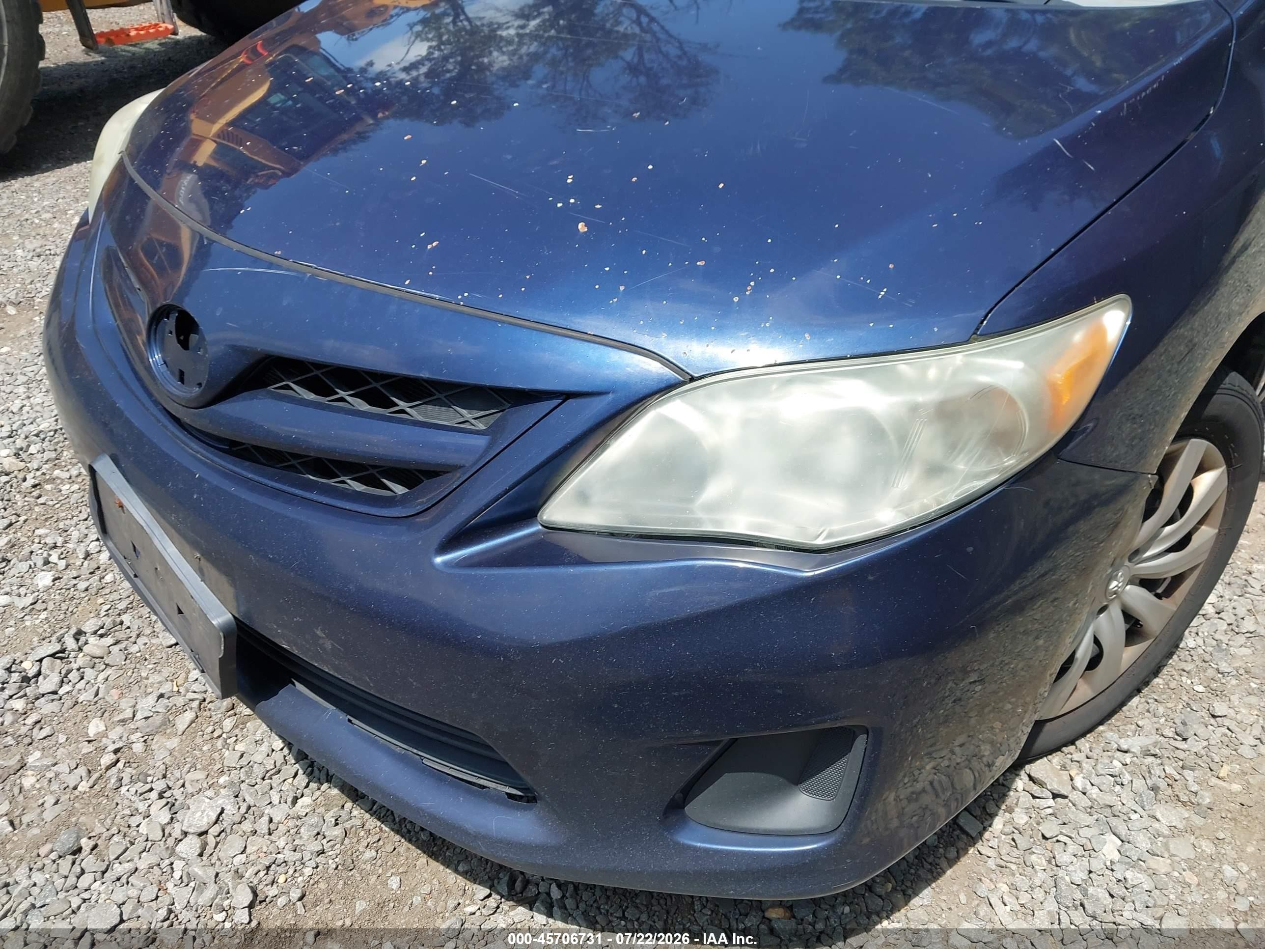 2012 Toyota Corolla Le Blue vin: 2T1BU4EE7CC857225