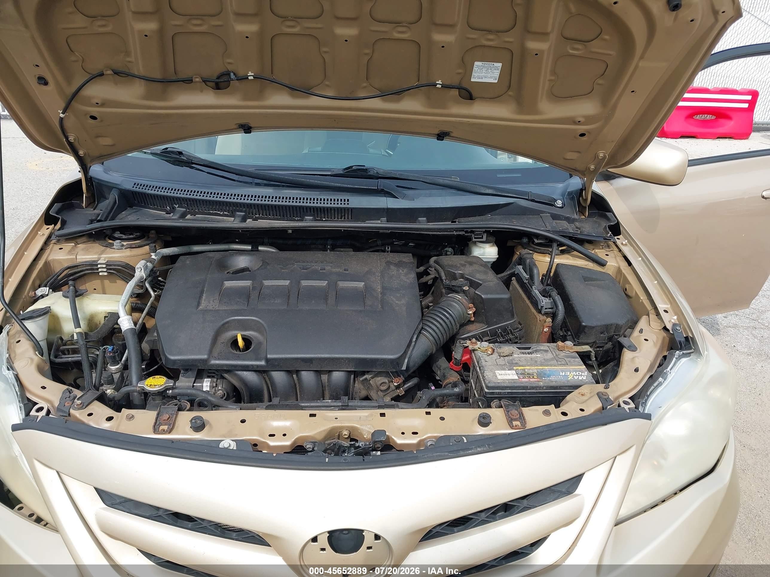2012 Toyota Corolla Le Золотой vin: 2T1BU4EE7CC862991