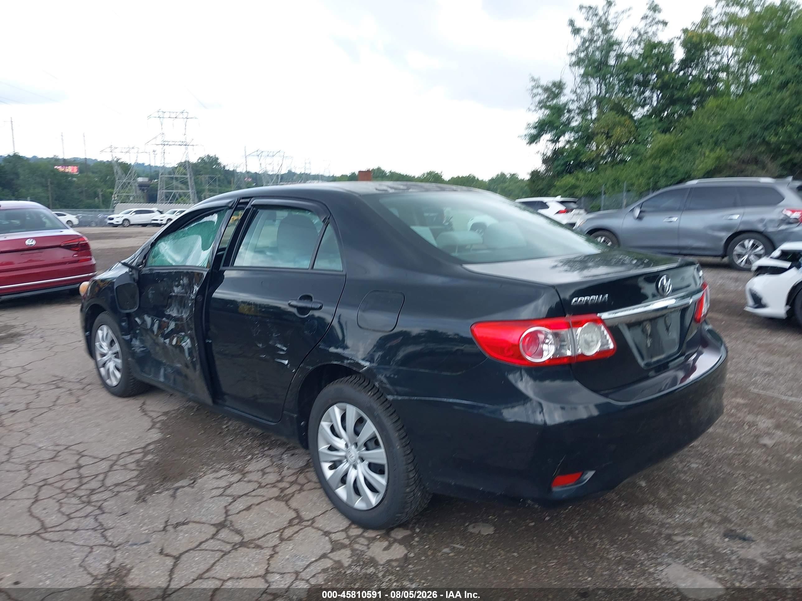 2012 Toyota Corolla Le Black vin: 2T1BU4EE7CC866474