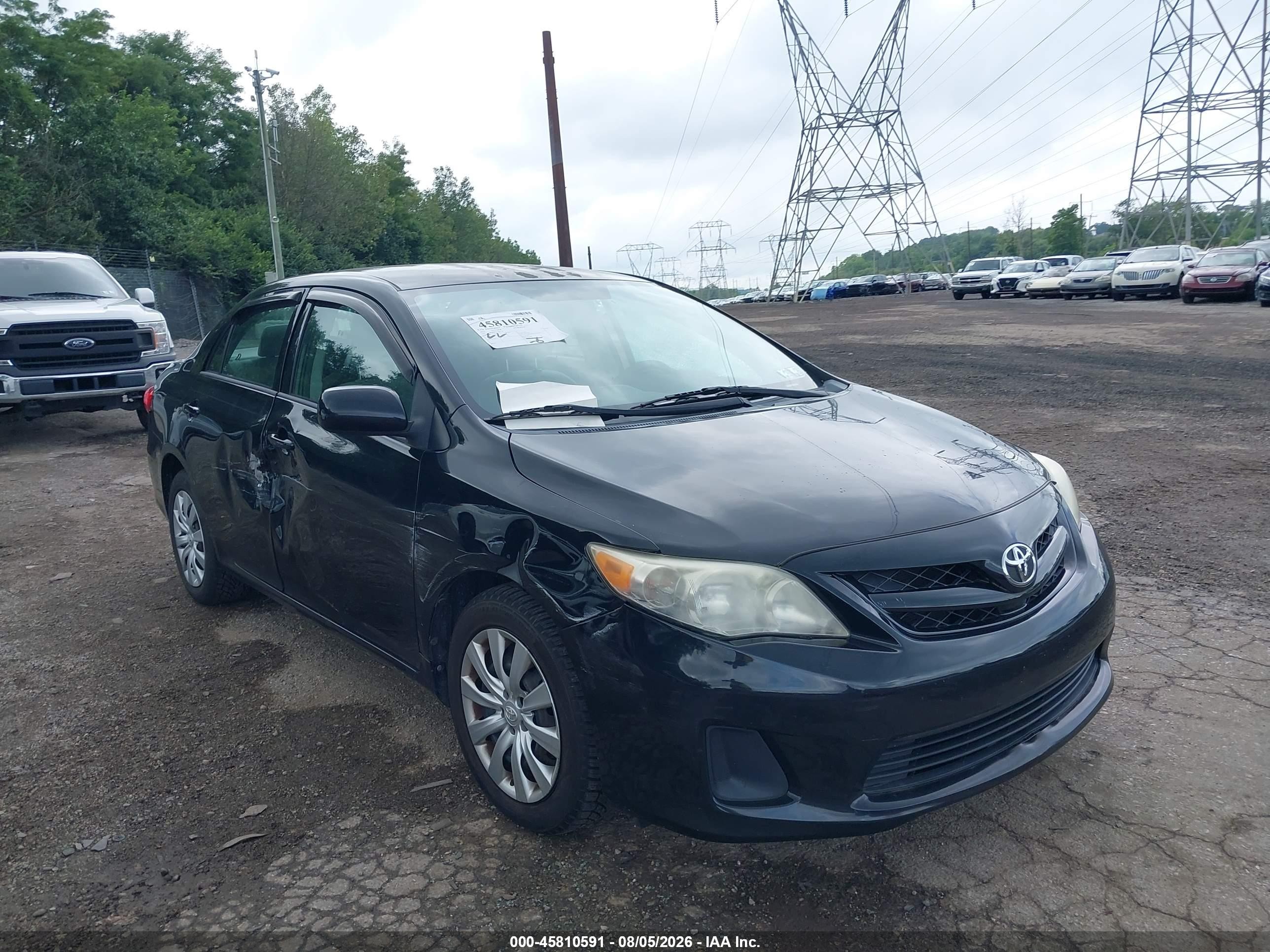 2012 Toyota Corolla Le Black vin: 2T1BU4EE7CC866474