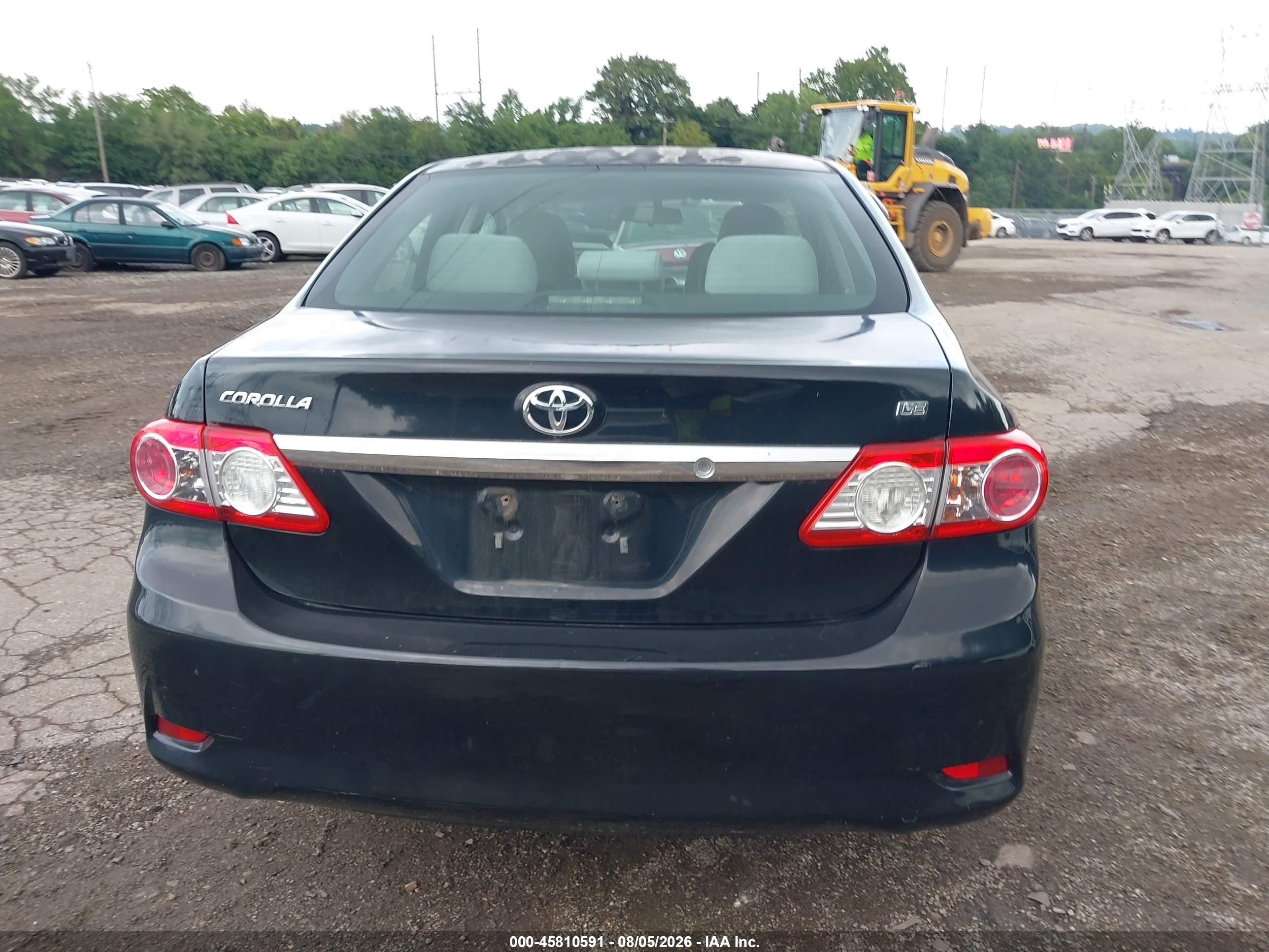 2012 Toyota Corolla Le Black vin: 2T1BU4EE7CC866474