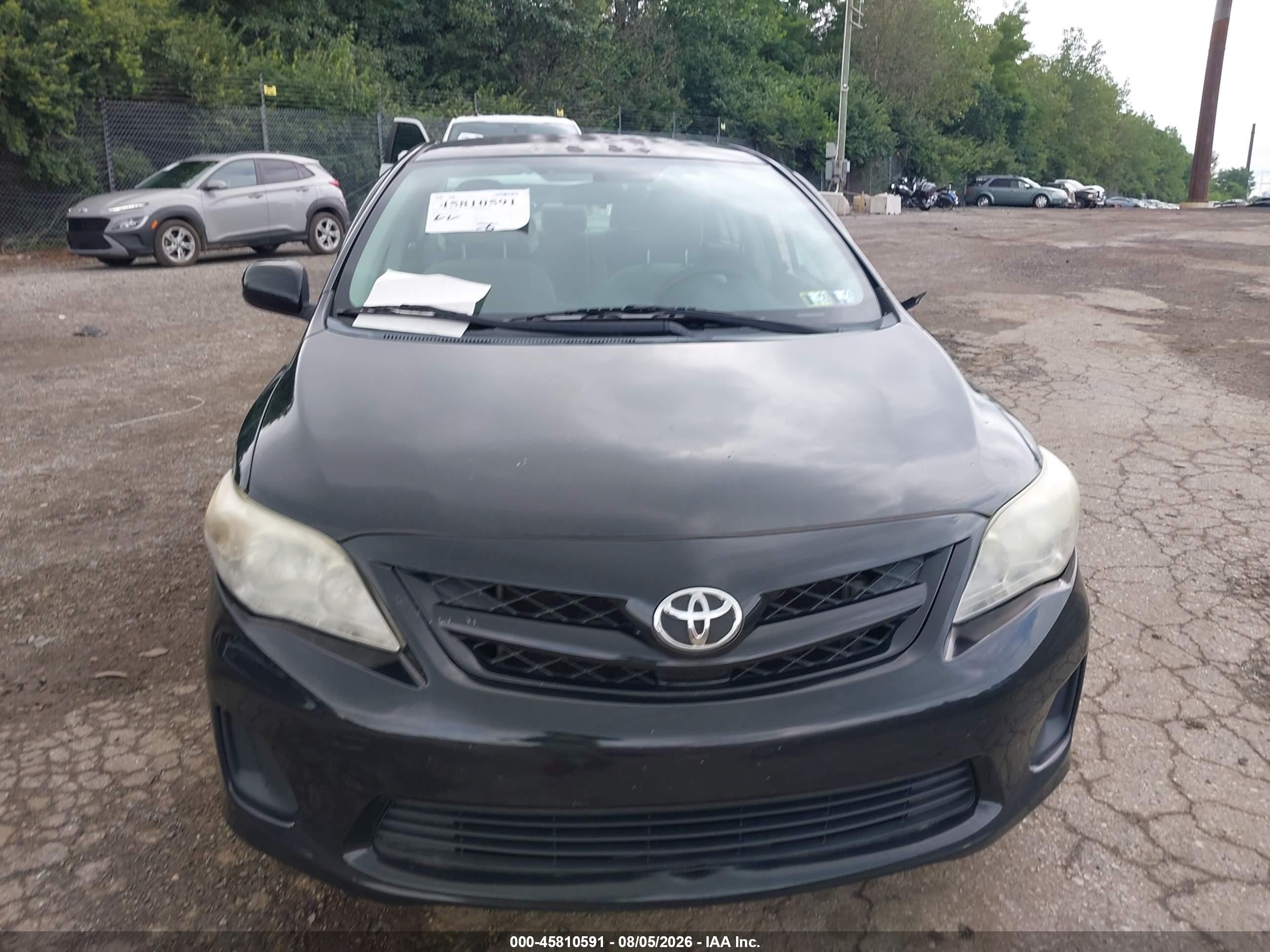 2012 Toyota Corolla Le Black vin: 2T1BU4EE7CC866474