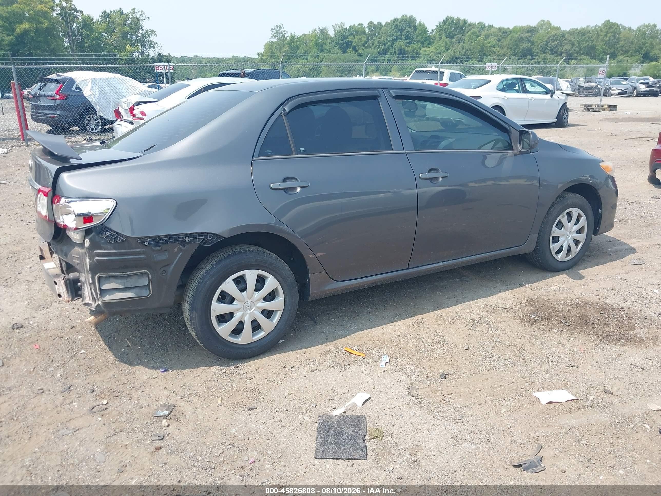 2012 Toyota Corolla L Gray vin: 2T1BU4EE7CC874171