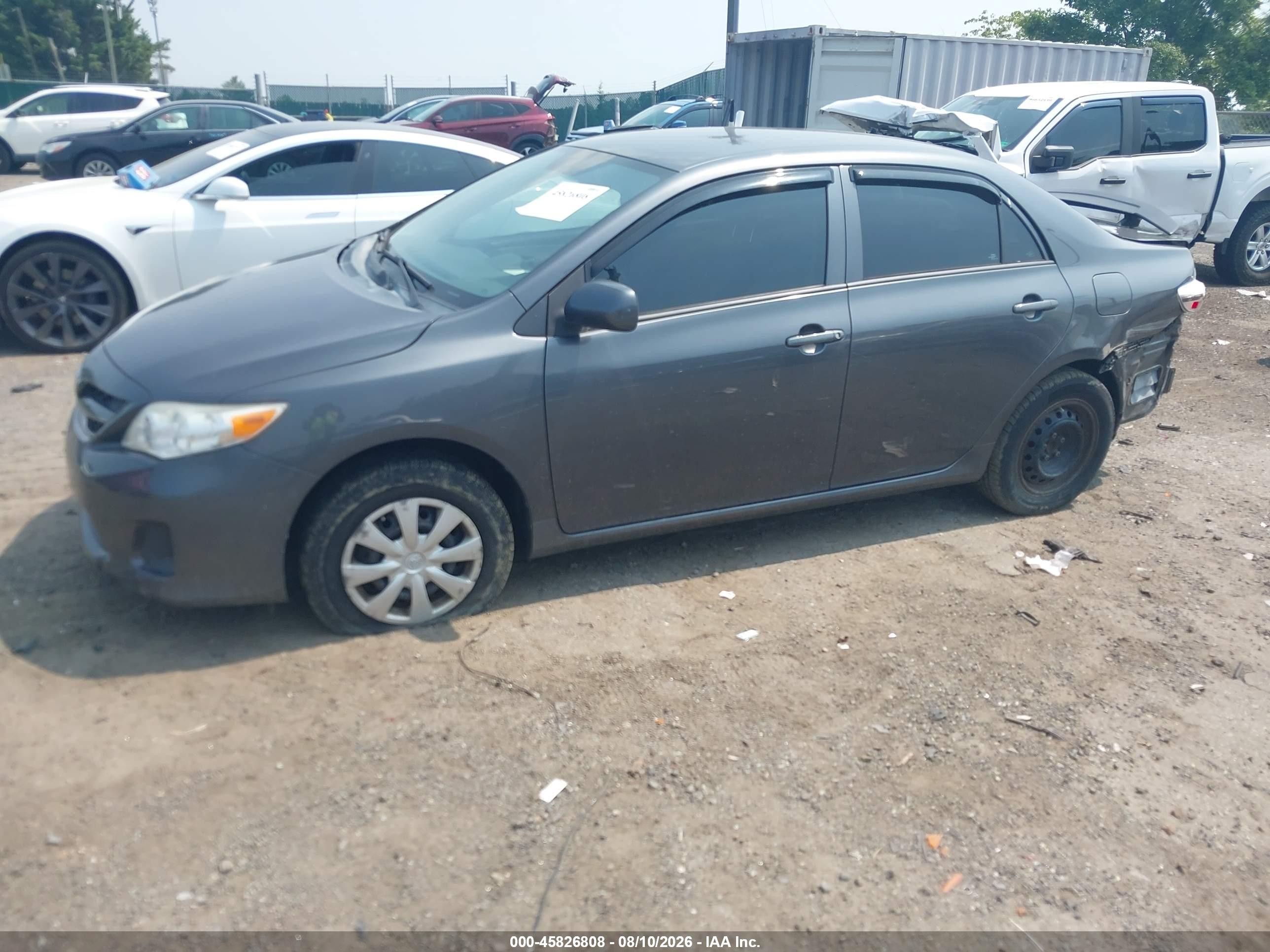 2012 Toyota Corolla L Gray vin: 2T1BU4EE7CC874171