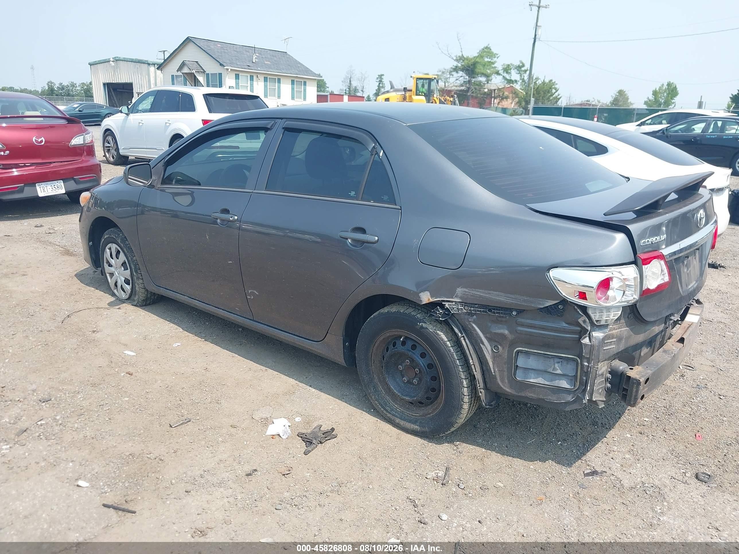 2012 Toyota Corolla L Gray vin: 2T1BU4EE7CC874171
