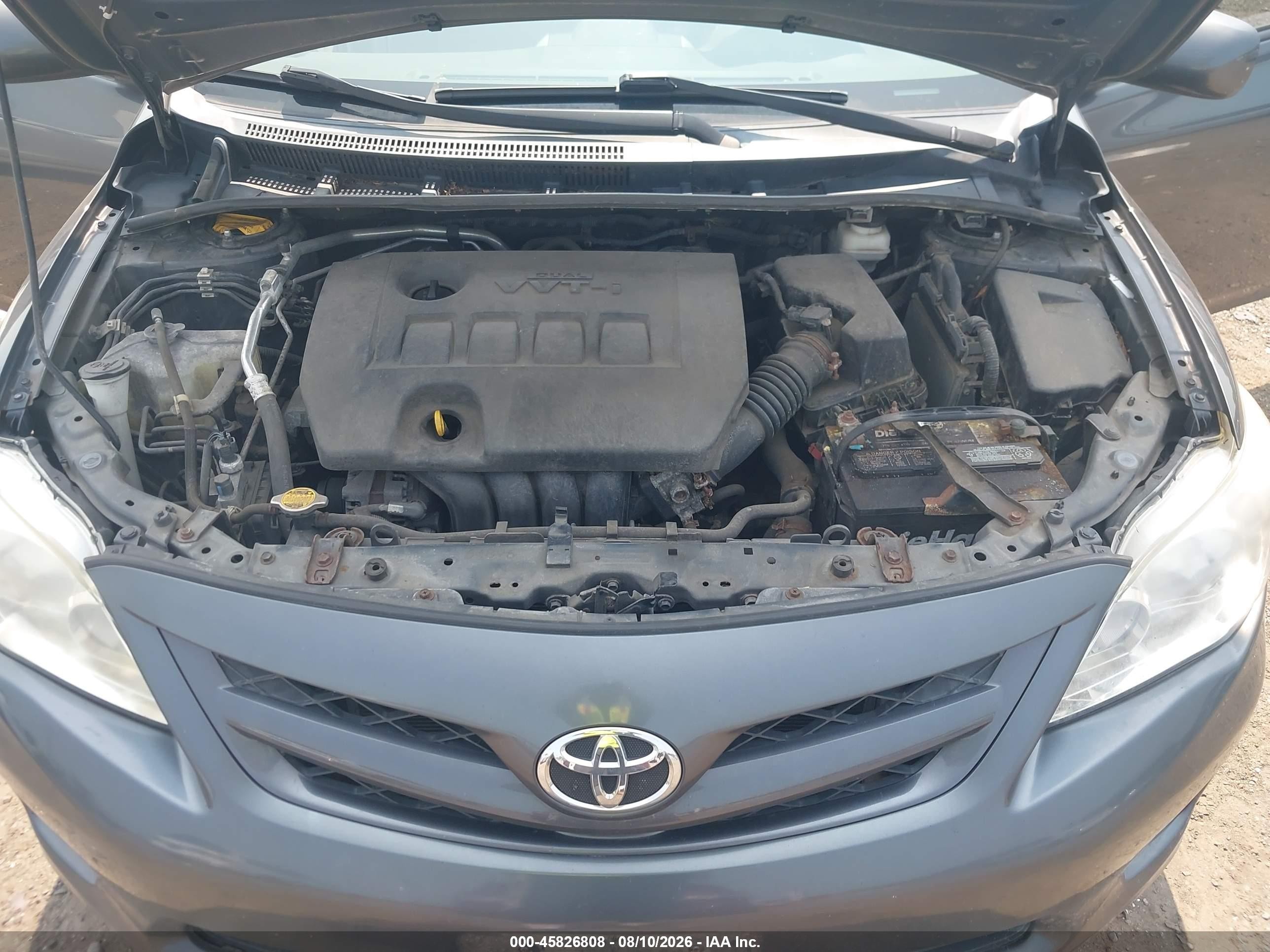 2012 Toyota Corolla L Gray vin: 2T1BU4EE7CC874171